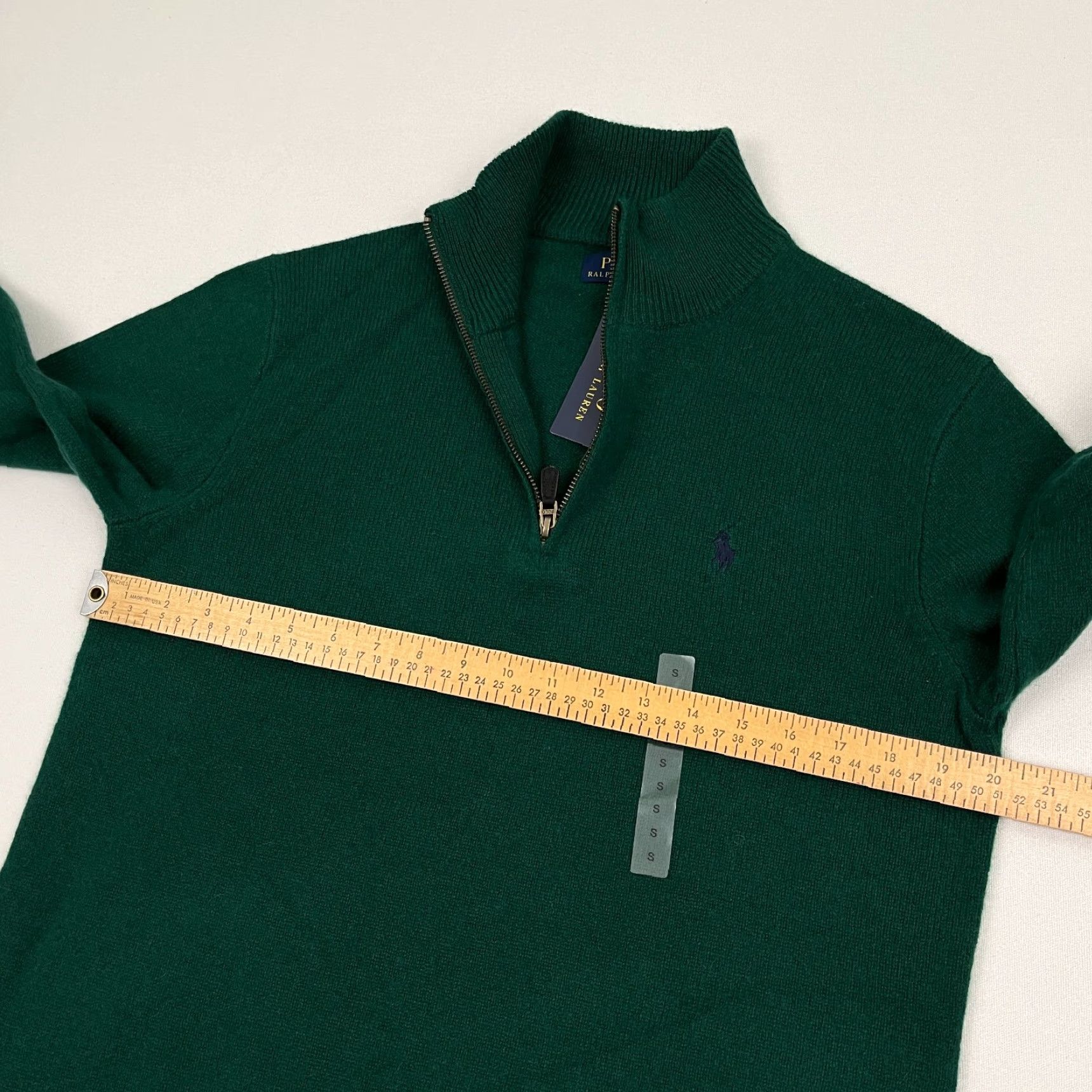 Polo Ralph Lauren Polo Ralph Lauren Sweater Mens S Green 1/4 Zip Pullover Wool Alpaca NEW Size US S / EU 44-46 / 1 - 6 Thumbnail
