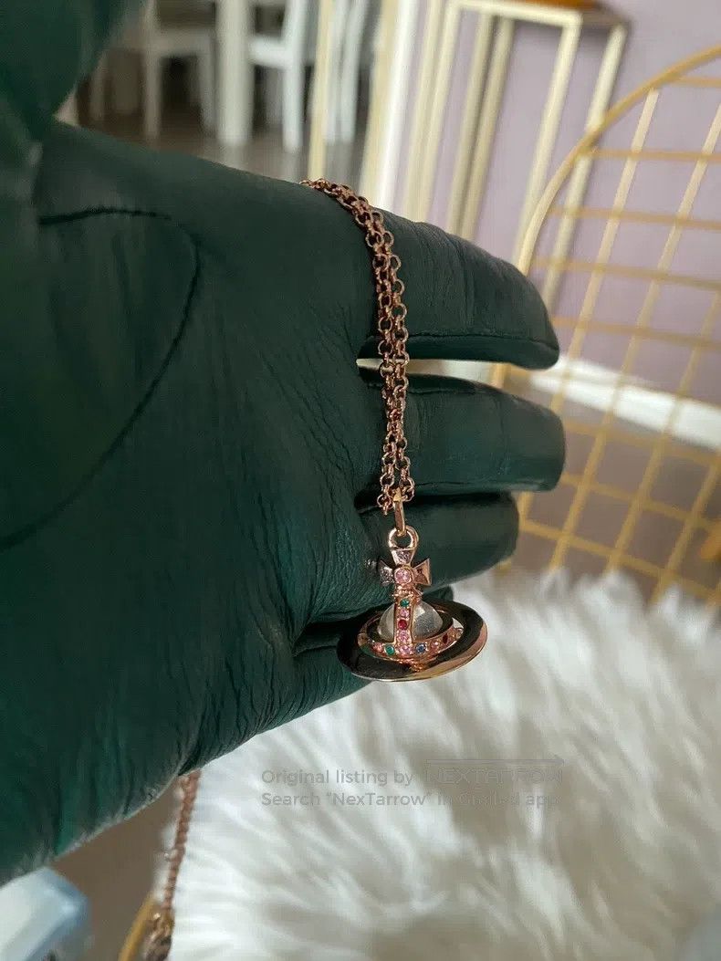 Vivienne Westwood Vivienne Westwood Medium rose gold orb necklace Size ONE SIZE - 1 Thumbnail