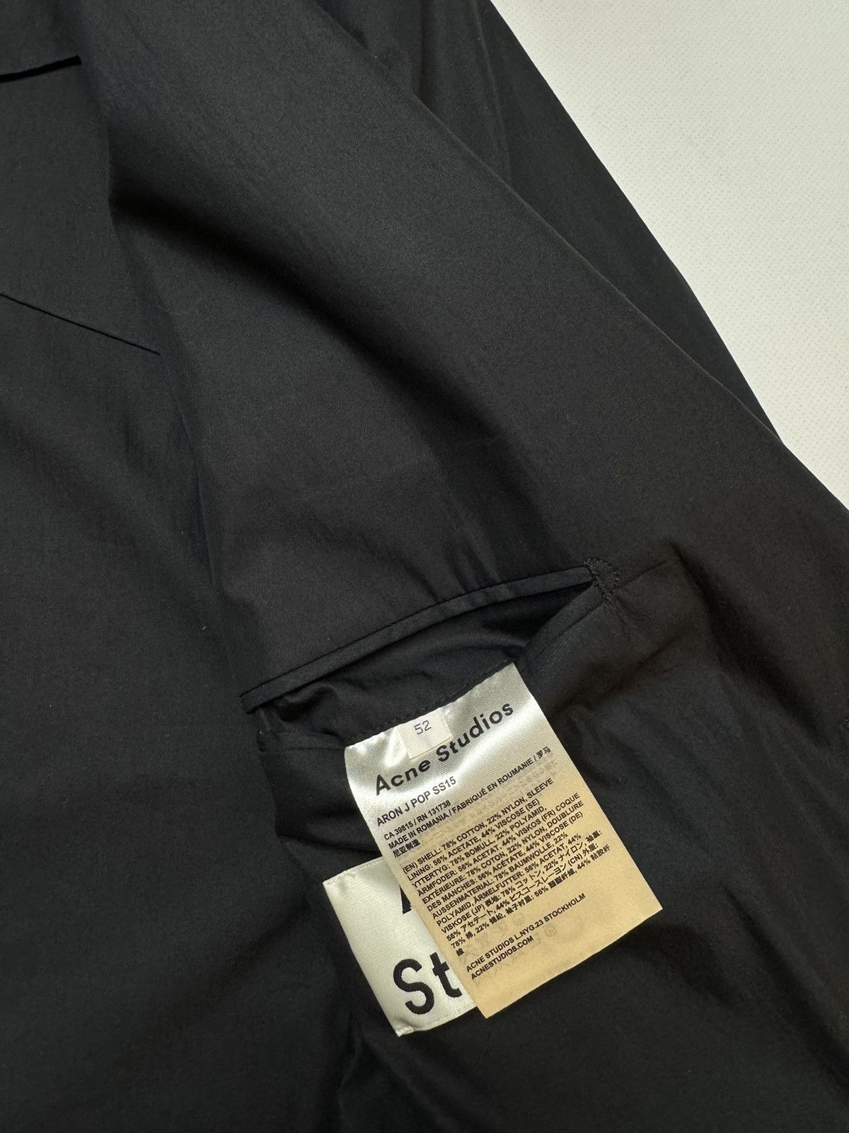 Acne Studios × Vintage Rare vintage Acne Studios Suit black size 52 y2k Size 52L - 8 Thumbnail