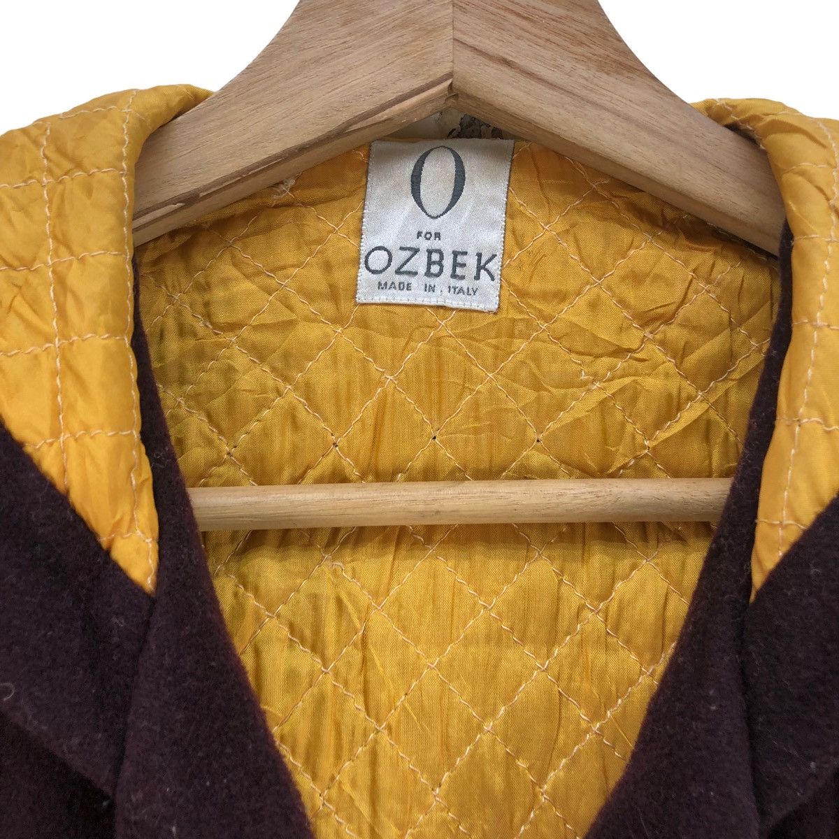 Other Italian Designer Obzek Quilted Wool Hooded Jacket Size L / US 10 / IT 46 - 5 Thumbnail