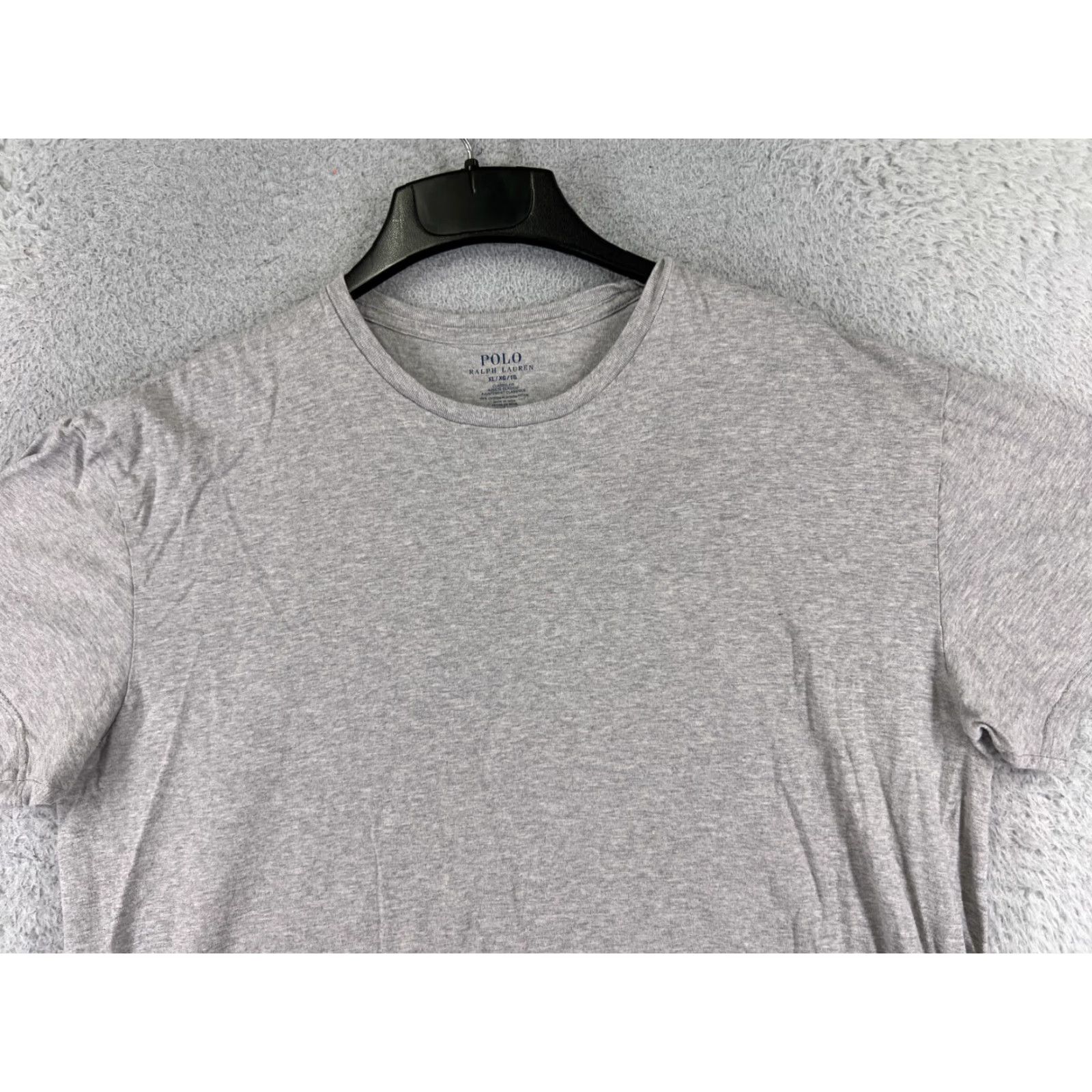 Ralph Lauren VINTAGE Ralph Lauren Shirt Adult XL Gray Short Sleeve Crew Neck Cotton Embroidered Logo Classic Sports Mens Size US XL / EU 56 / 4 - 4 Thumbnail