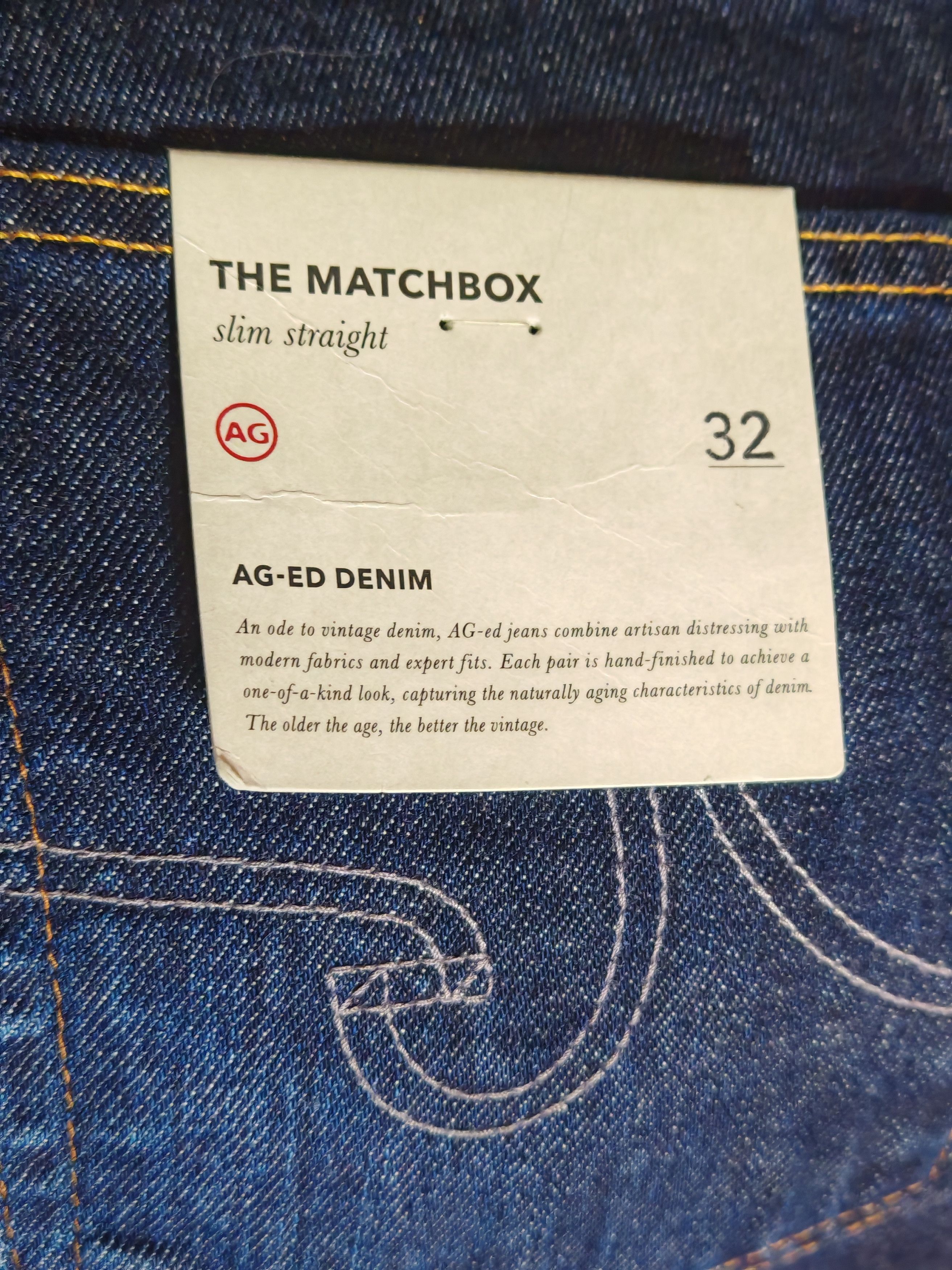 AG Adriano Goldschmied AG Adriano Goldschmied Soft Denim Mens Jeans sz 32 Straight Size US 32 / EU 48 - 7 Thumbnail