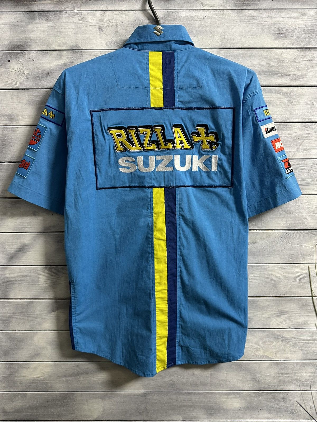Japanese Brand Rare Vintage Racing Shirt Suzuki Rizla Motorsport Size US S / EU 44-46 / 1 - 2 Thumbnail