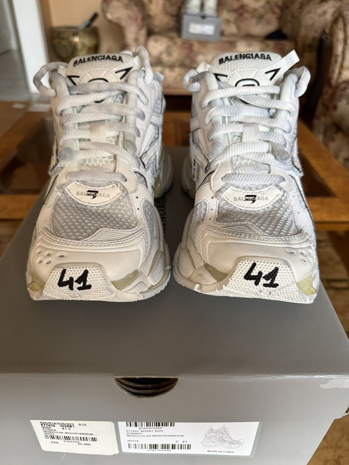 Balenciaga Balenciaga Runner White Size US 8 / EU 41 - 4 Thumbnail