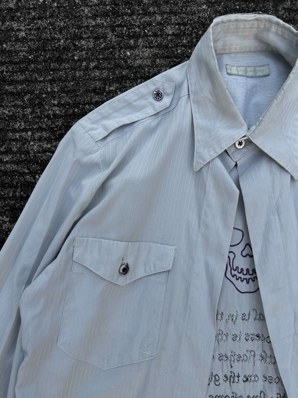 Number (N)ine Number(N)ine SS01 Jeff Buckley Mystery White Boy Shirt Size US M / EU 48-50 / 2 - 10 Thumbnail