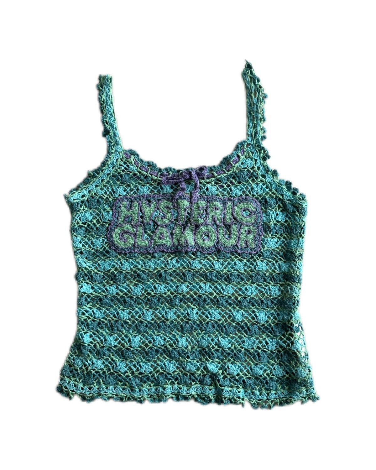 Hysteric Glamour 1990s Hysteric Glamour Crochet Knitted Camisole Size S / US 4 / IT 40 - 1 Thumbnail