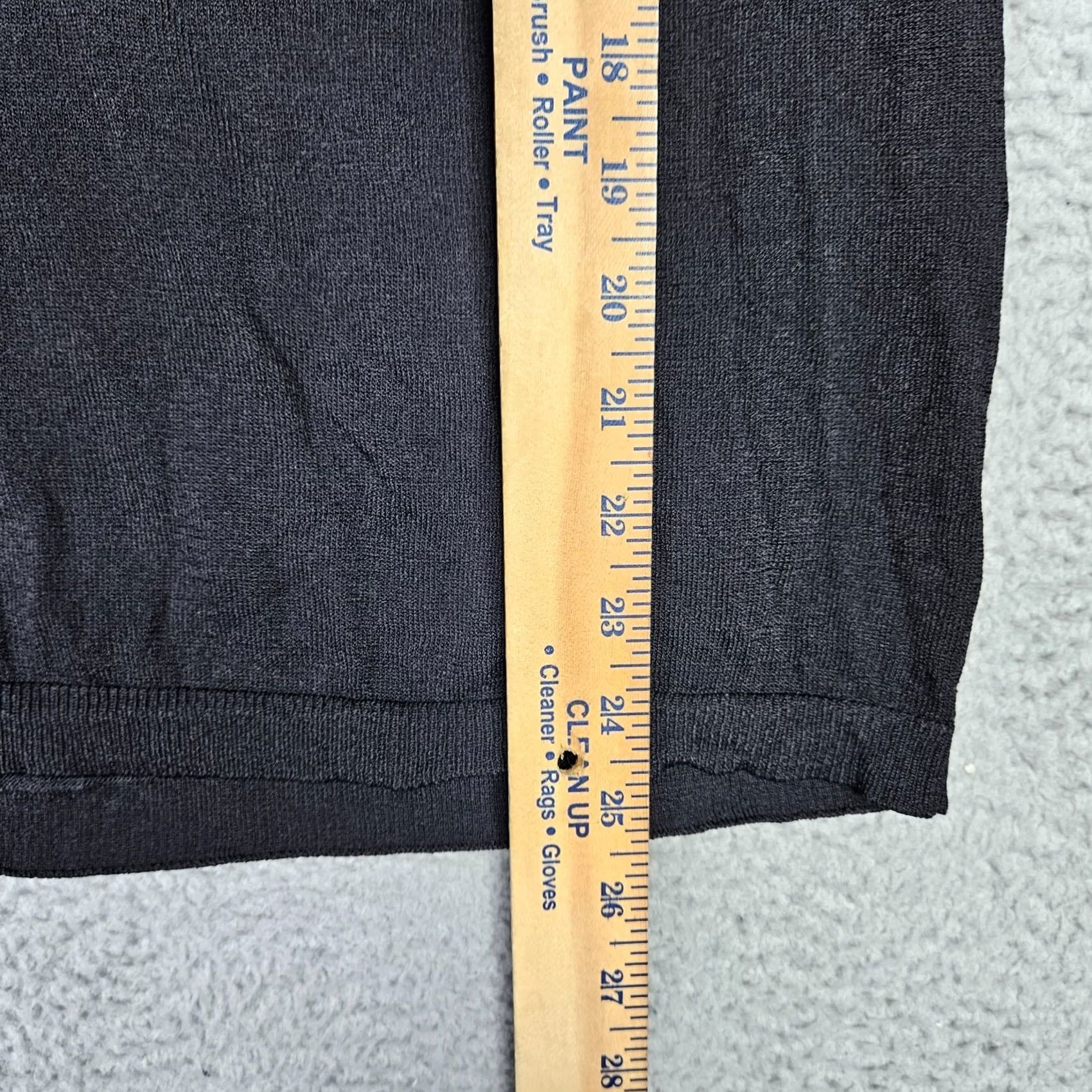 Vintage CLAUDIE PIERLOT Sweater Women’s Black Knit Ruffle Crew Neck Short Sleeve Sz 2 Pullover All Seasons Womens Size XS / US 0-2 / IT 36-38 - 3 Thumbnail