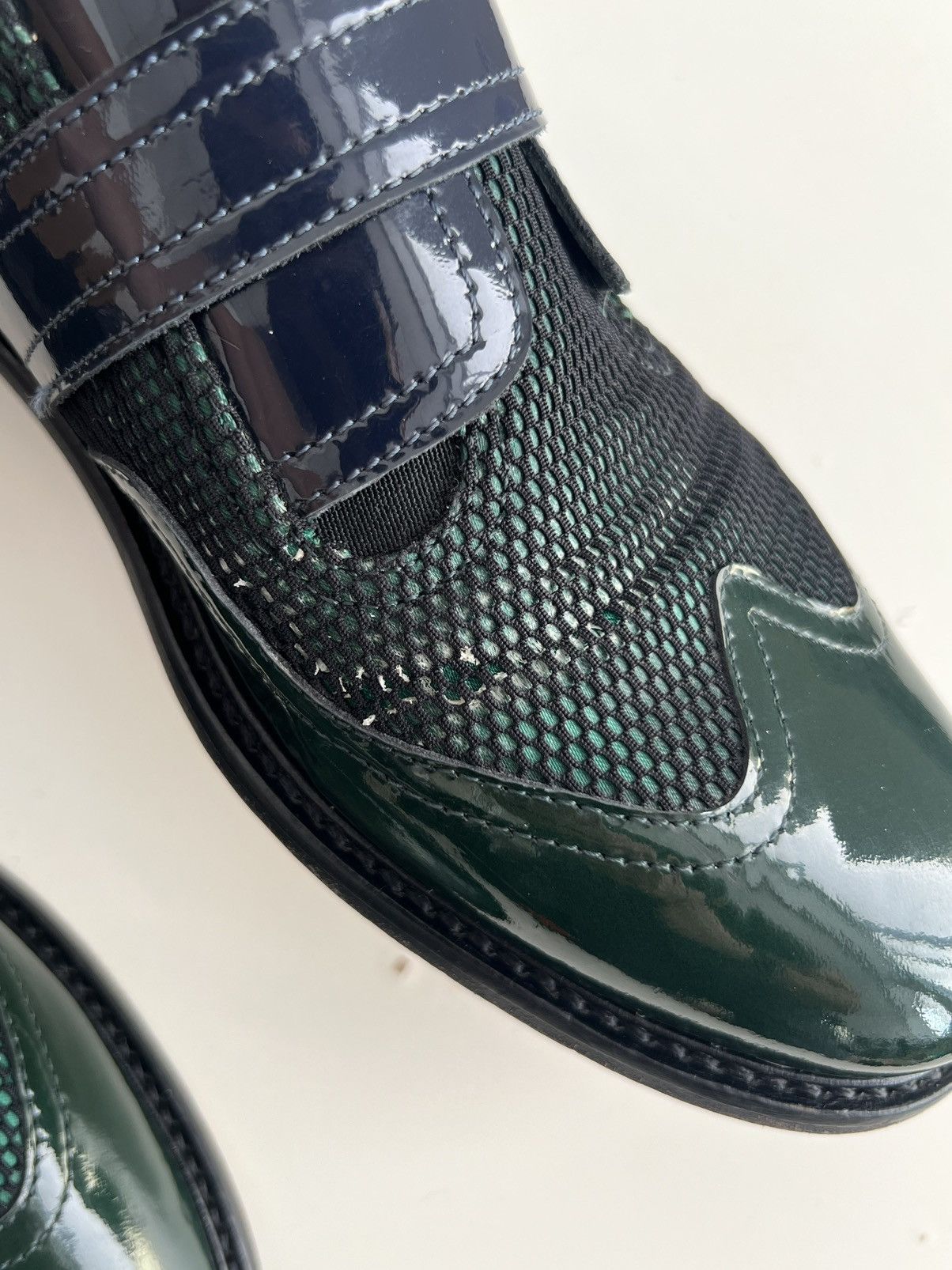 John Galliano 00s John Galliano Patent Leather Strap Hybrid “Joker” Shoes Size US 9 / EU 42 - 8 Thumbnail