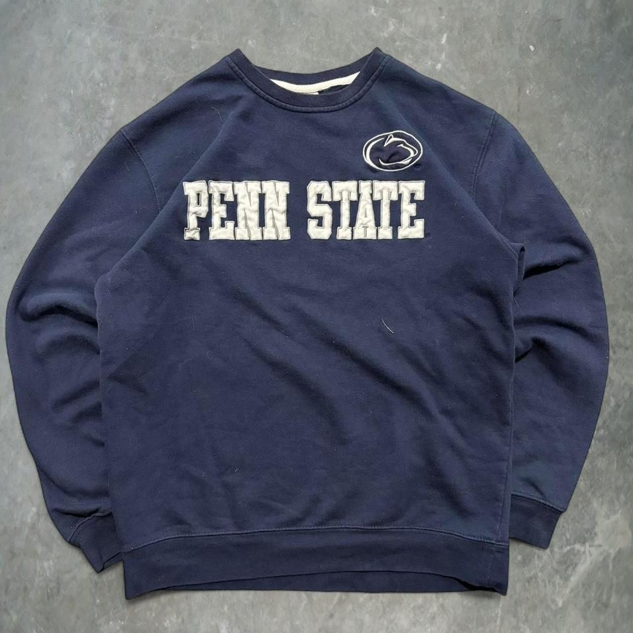 Vintage Crazy Vintage Y2K/2000s Penn State University Navy Blue Quality Crewneck Sweatshirt! Size US M / EU 48-50 / 2 - 1 Thumbnail