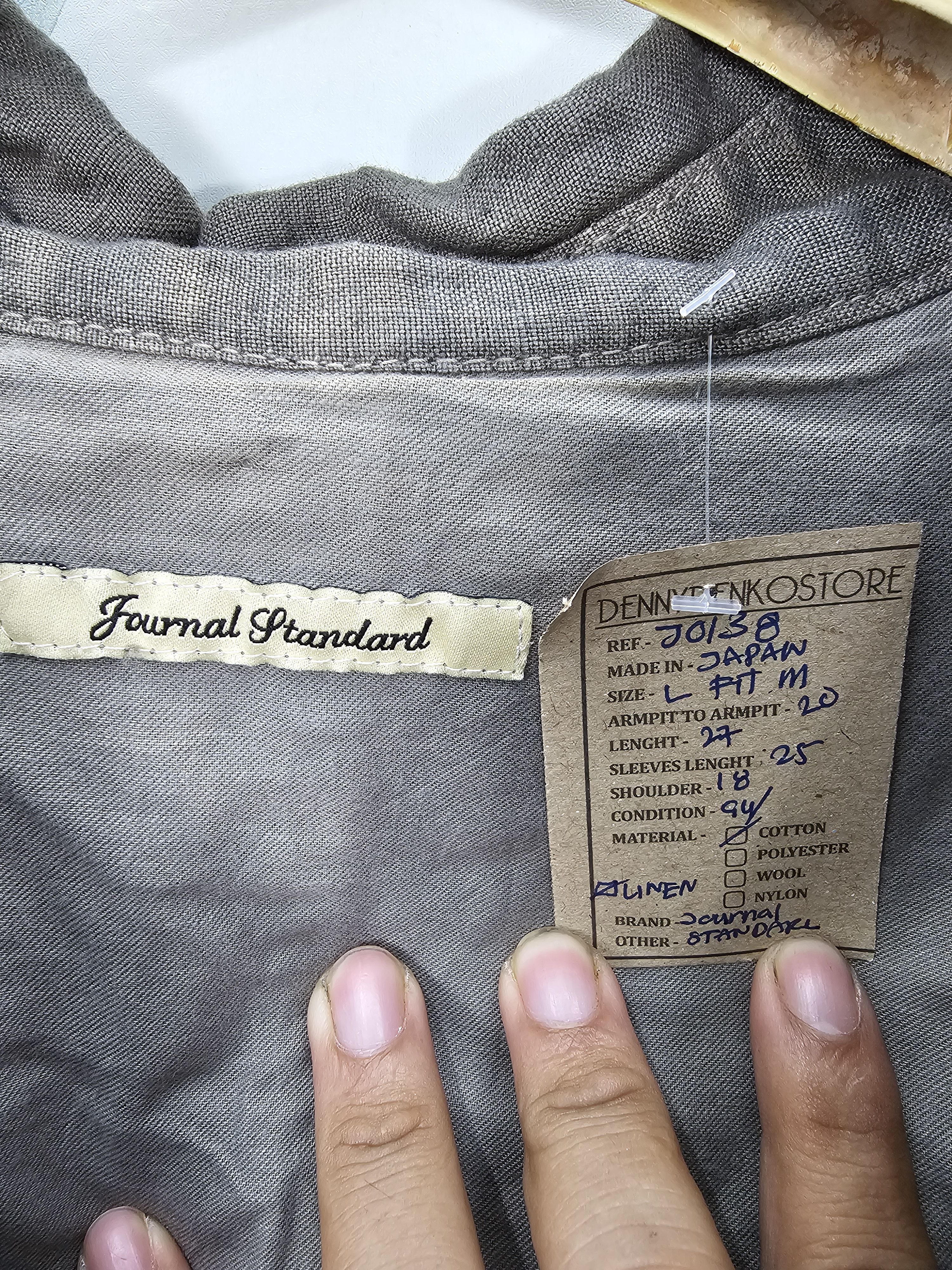 Journal Standard Vintage JOURNAL STANDARD Button Ups Linen Jacket J0138 Size US M / EU 48-50 / 2 - 13 Thumbnail