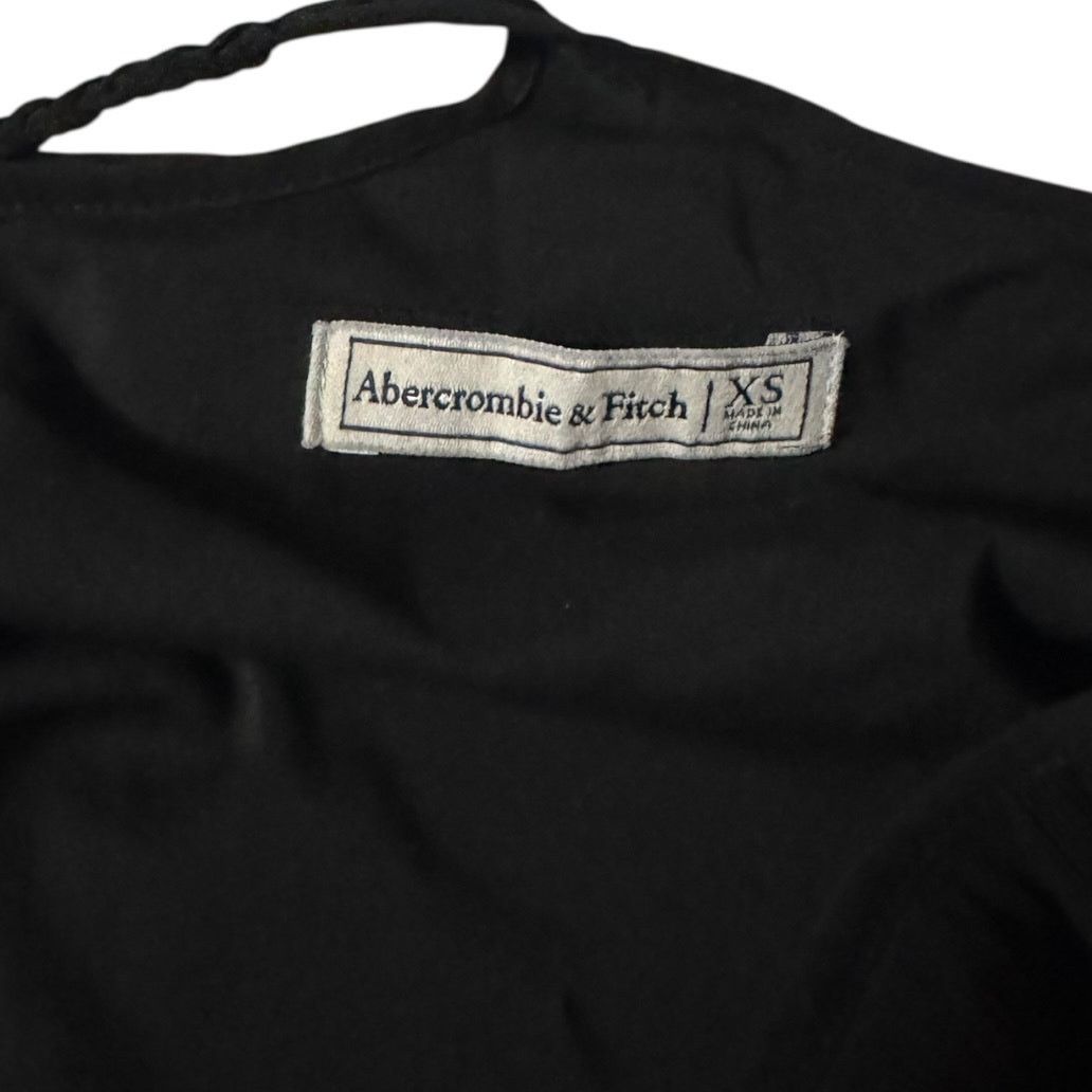 Abercrombie & Fitch Abercrombie Midnight Muse Flowy Layered Blouse Low Cut XS Size XS / US 0-2 / IT 36-38 - 2 Thumbnail