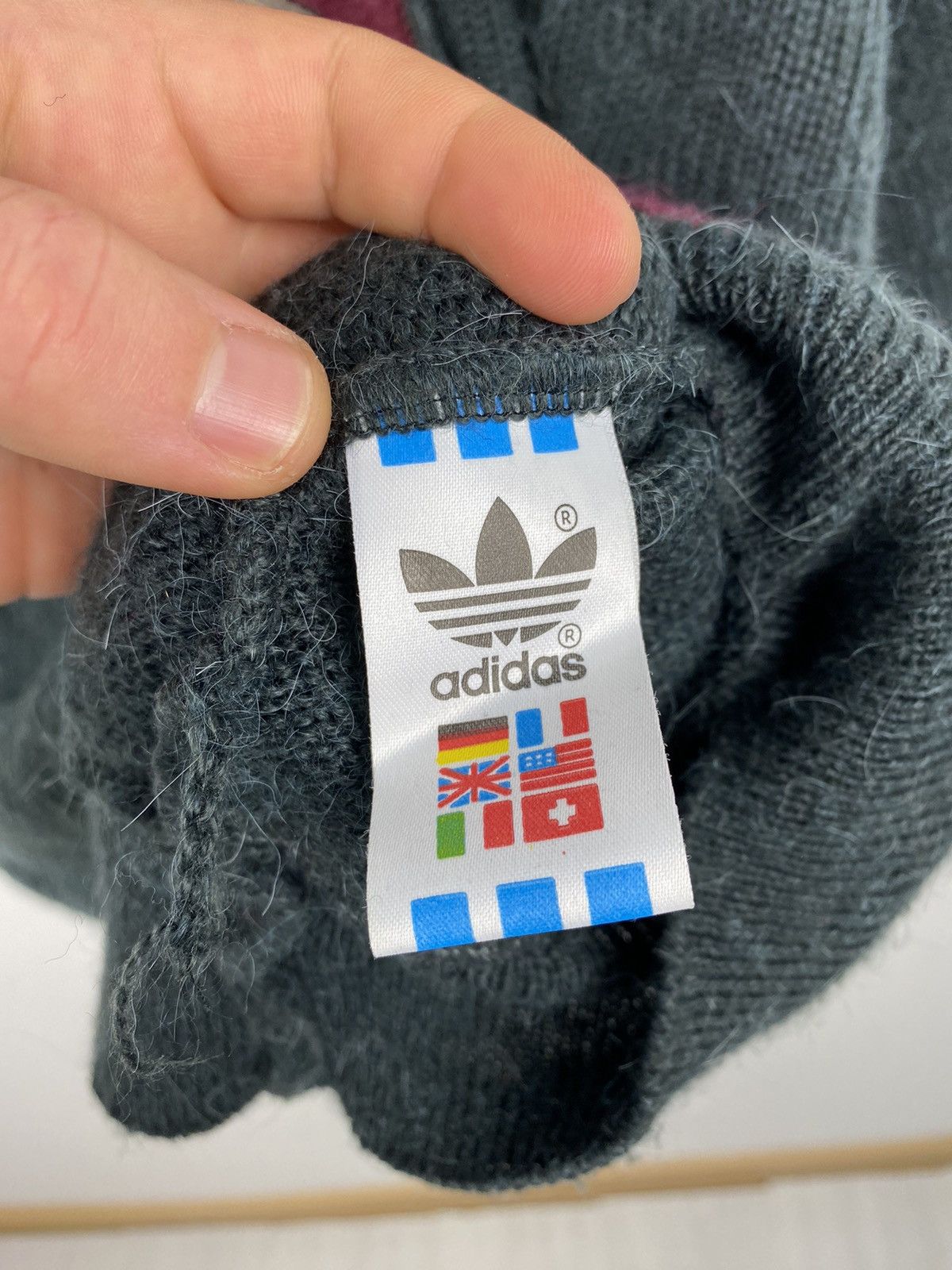 Adidas Vintage Adidas Made in West Germany Wool Sweater Nike Size US L / EU 52-54 / 3 - 8 Thumbnail