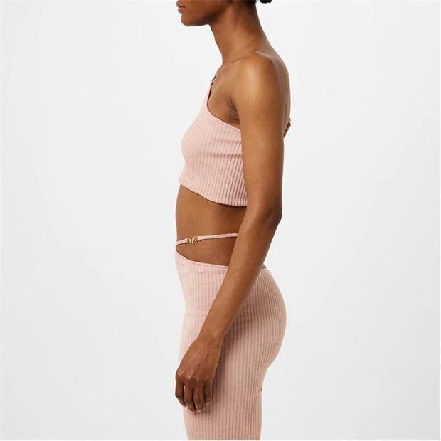 Amiri o1g2r1mq0824 Crop Tops in Pink Size M / US 6-8 / IT 42-44 - 4 Thumbnail