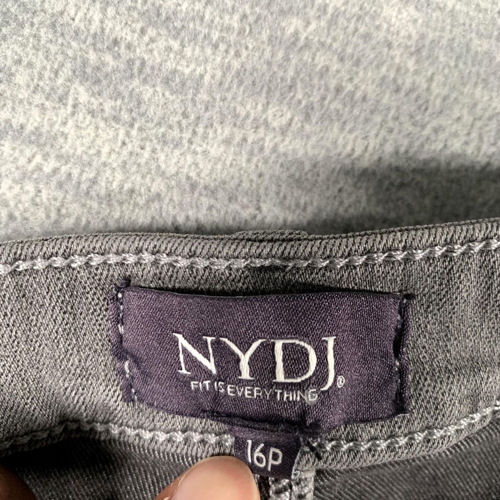 NYDJ NYDJ Jeans Womens 16P Gray High Rise Lift Tuck Stretch Petite Mini Bootcut Boot Jeans Mens Womens Girls Size 38" / US 16 / IT 52 - 7 Thumbnail