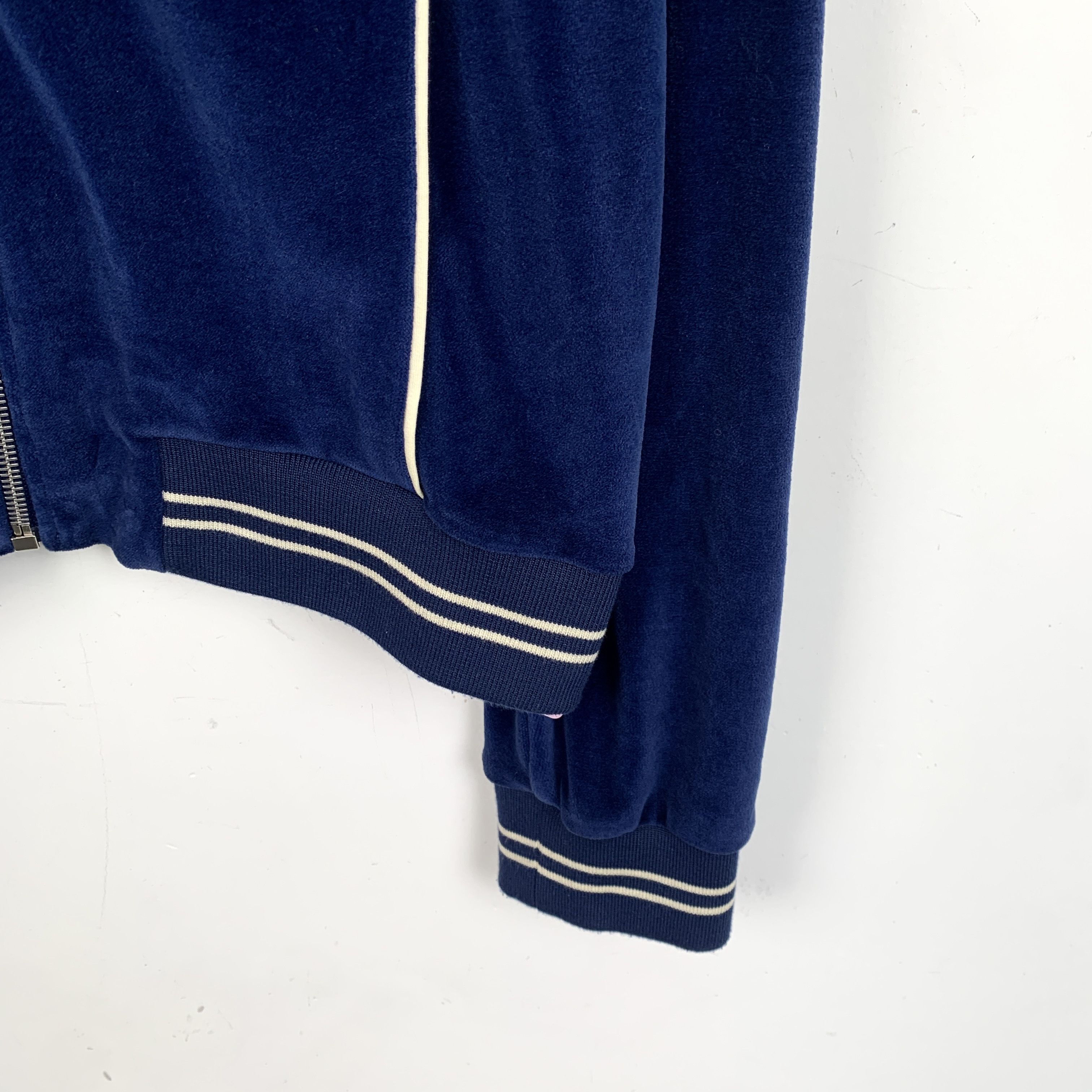 Celine Celine Navy Embroidered Cotton Zip-Up Jacket (Size M) Size M / US 6-8 / IT 42-44 - 5 Thumbnail