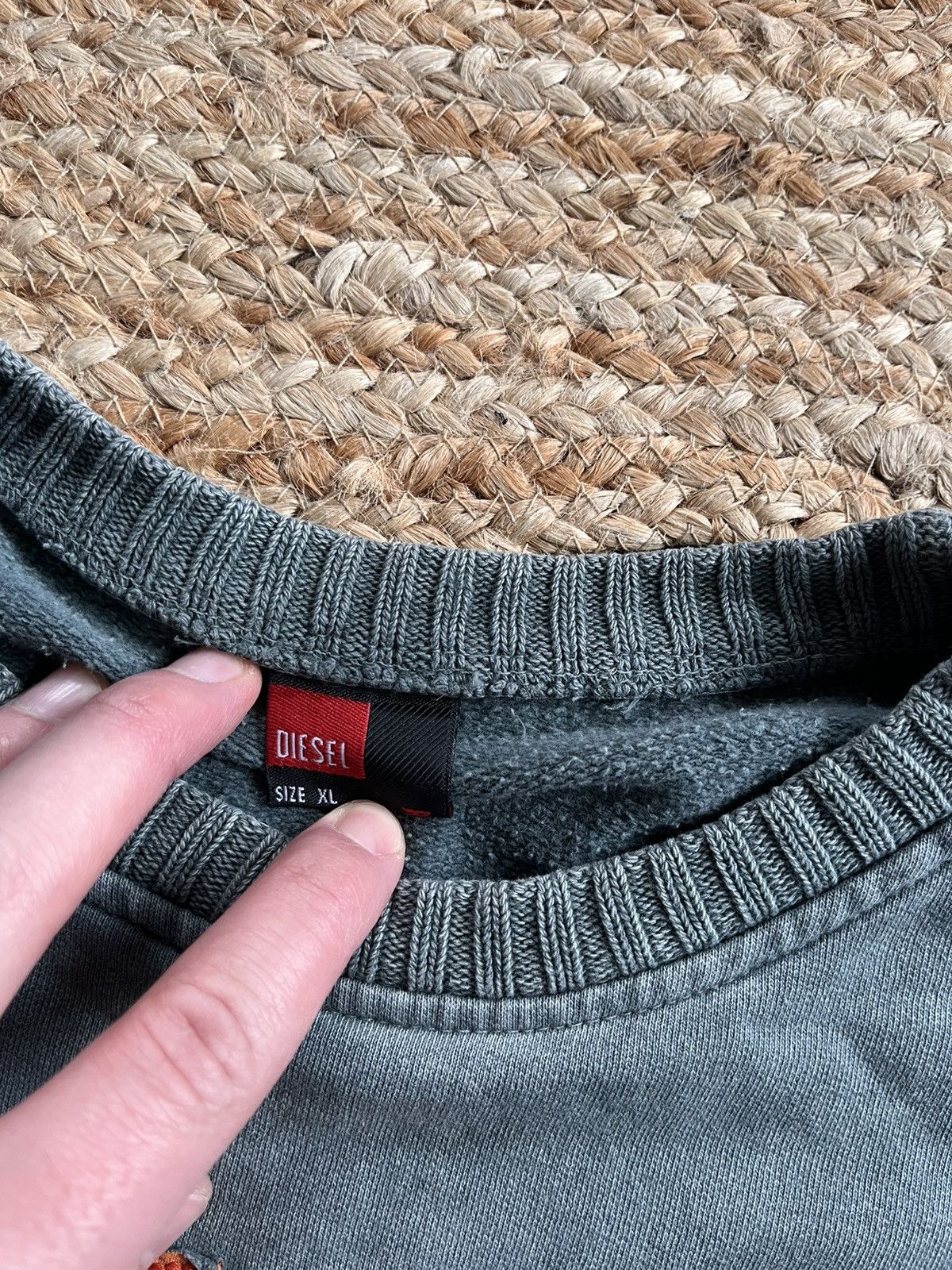 Diesel × Japanese Brand Vintage 00s Diesel patchwork funny crewneck sweatshirt Size US XL / EU 56 / 4 - 3 Thumbnail