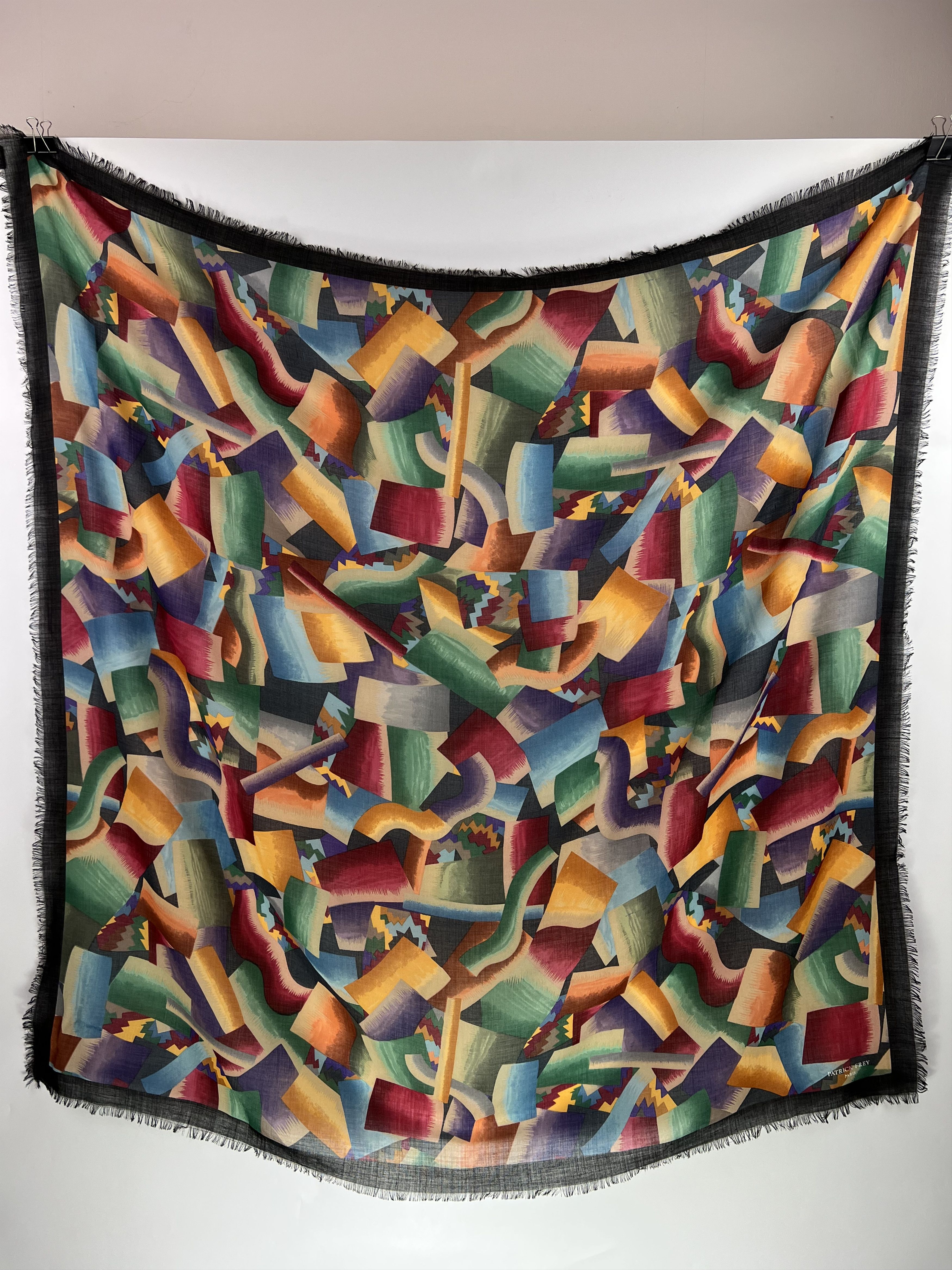 Designer Patrick Frey Paris Wool Silk Tablecloth Square Scarf Size ONE SIZE - 1 Thumbnail