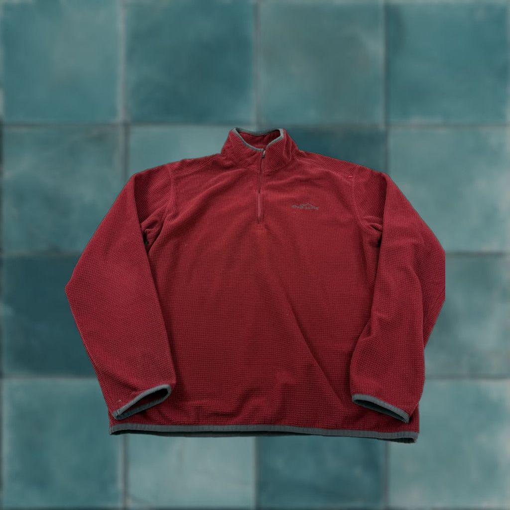 Eddie Bauer Eddie Bauer Pullover Mens Large Red 1/4 Zip Fleece Sweater Hiking Outdoor Top Size US L / EU 52-54 / 3 - 1 Thumbnail