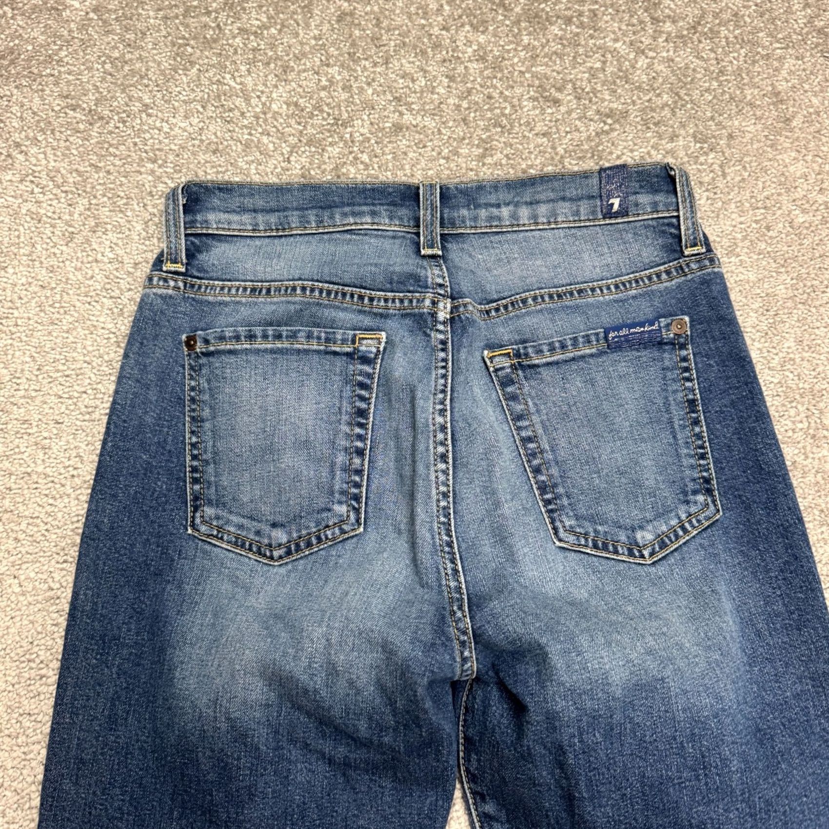 7 For All Mankind 7 For All Mankind Jeans Womens 26 Skinny Denim Blue Ankle High Waist Size 26" / US 2 / IT 38 - 4 Thumbnail