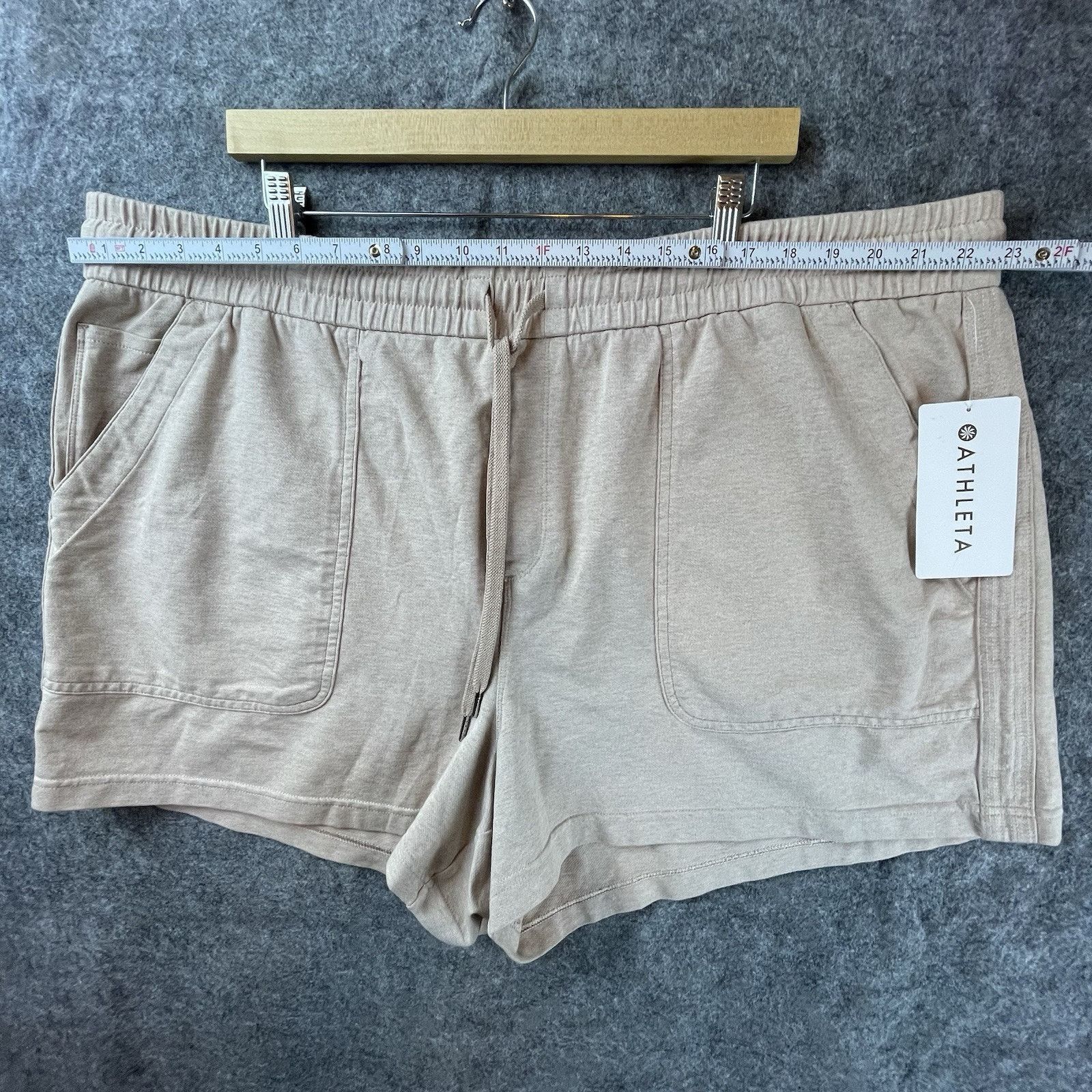 Athleta Athleta Shorts Womens 26 Moca Farallon Heathered Organic UPF Size 26" / US 2 / IT 38 - 5 Thumbnail