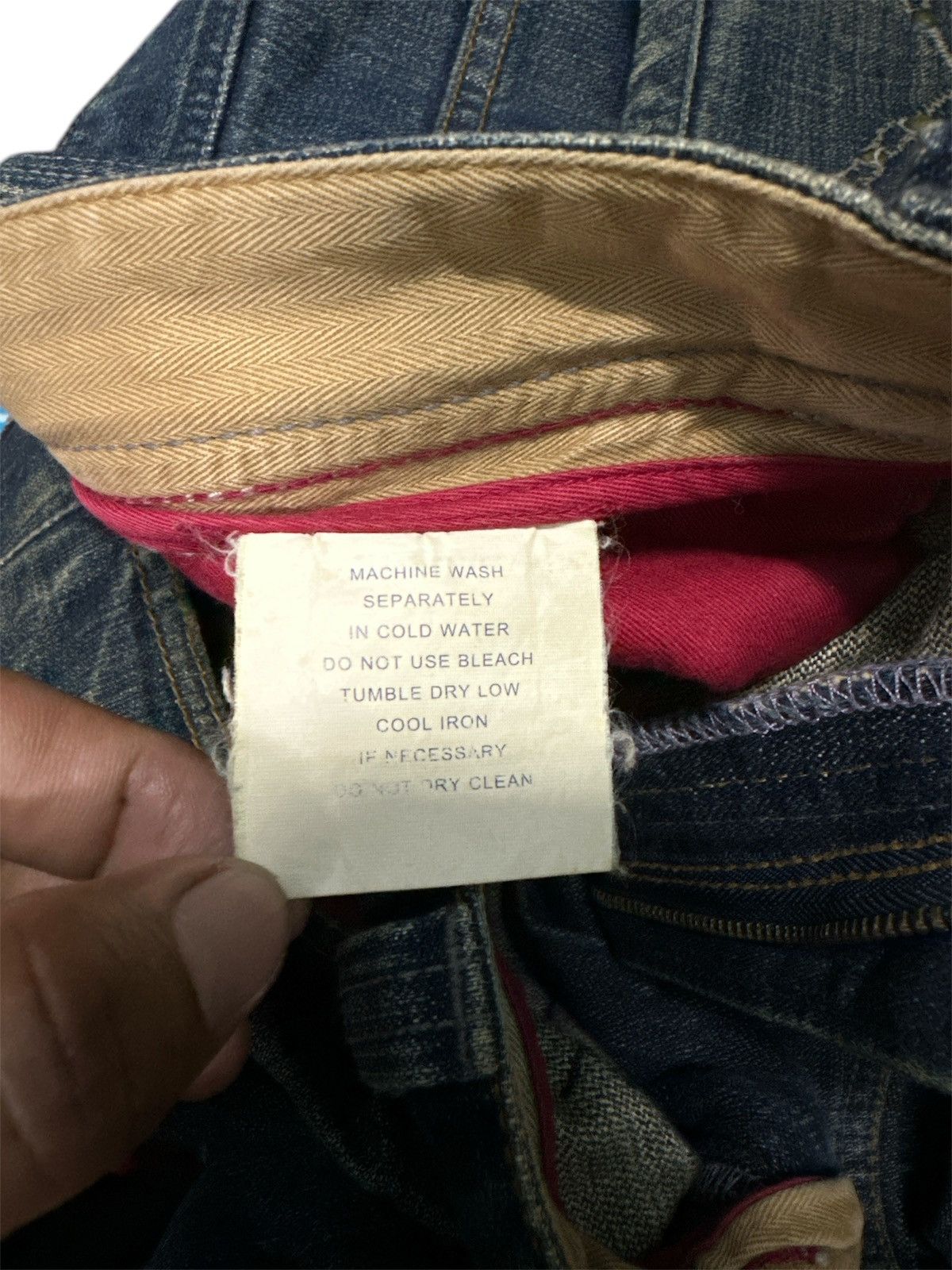 Japanese Brand Flare💥Distress Denim Mudwash Flash Report . Size US 36 / EU 52 - 6 Thumbnail