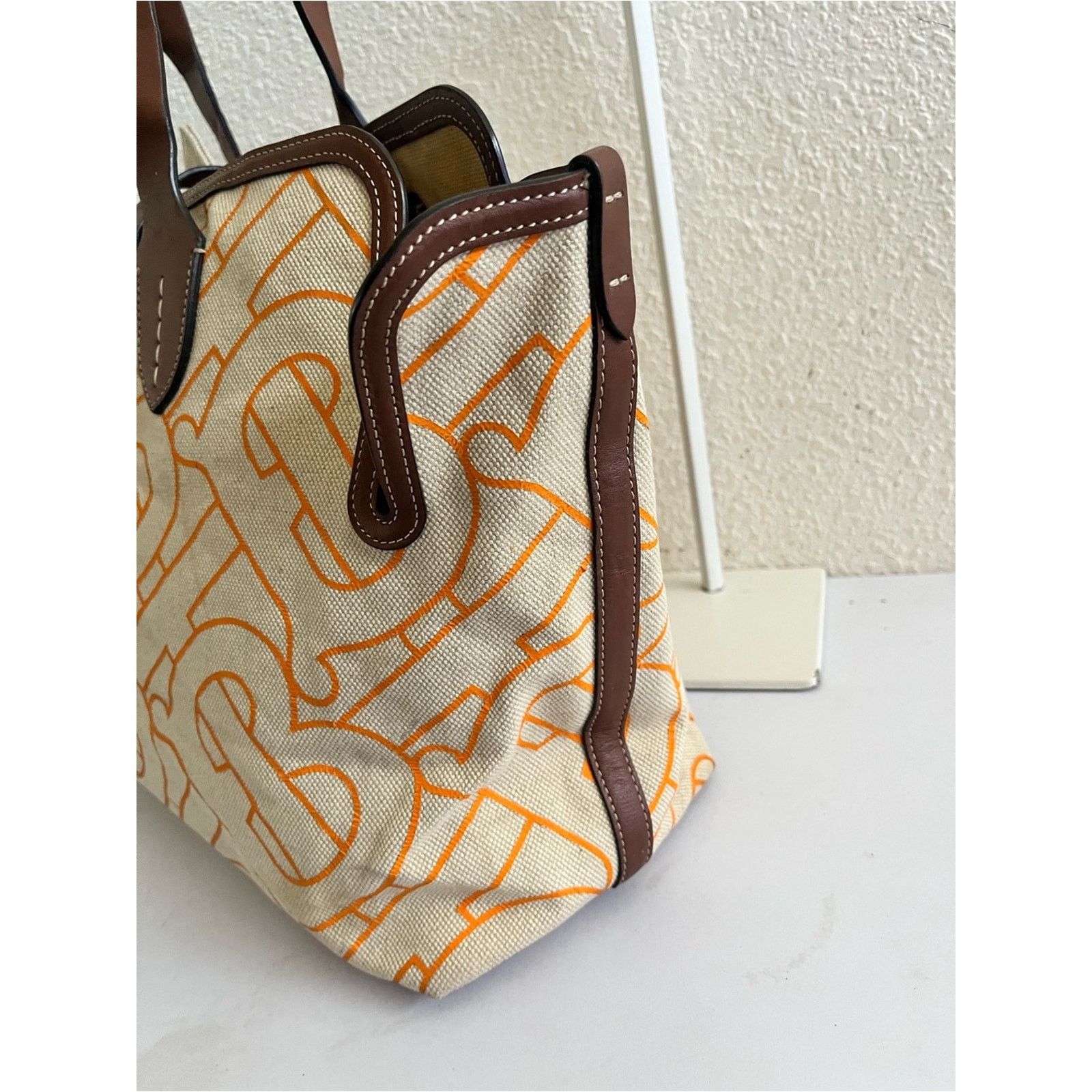 Burberry Burberry TB canvas tote bag Size ONE SIZE - 3 Thumbnail
