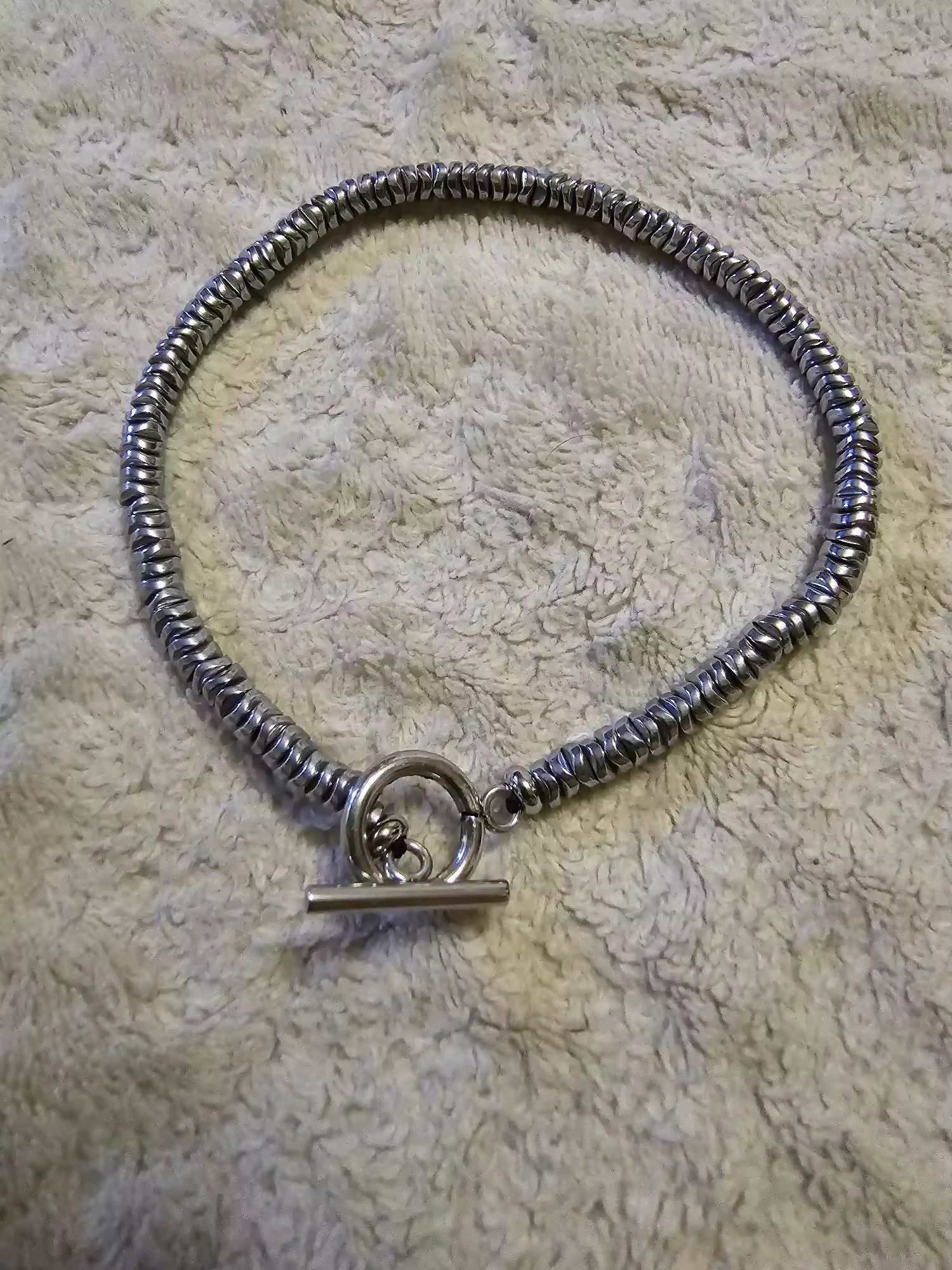 Jewelry 4mm Irregular Hematite Stone Bracelet Size ONE SIZE - 4 Thumbnail