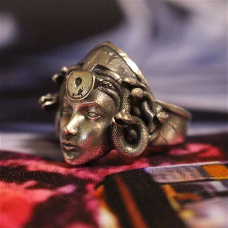 Jewelry Medusa Jewelry Rings Open Size Chrome Ring (Size 7-13) Size ONE SIZE - 6 Thumbnail