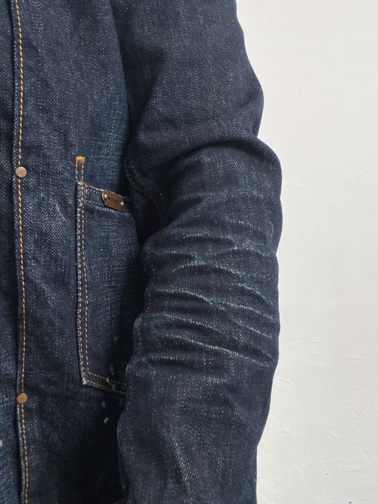 Diesel × Vintage 2010 Diesel Juzicon Giacca Washed Denim Jacket Size US S / EU 44-46 / 1 - 9 Thumbnail