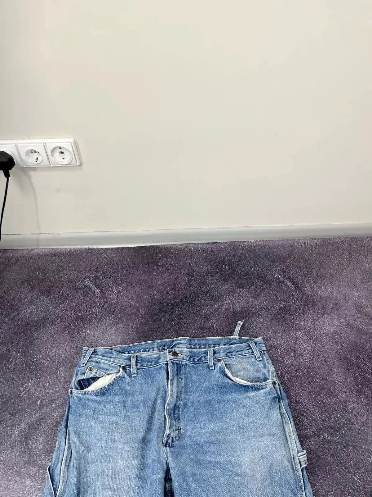 Dickies × Vintage Vintage Dickies Light Blue Faded Denim Work Hype Baggy Jeans Size US 38 / EU 54 - 8 Thumbnail
