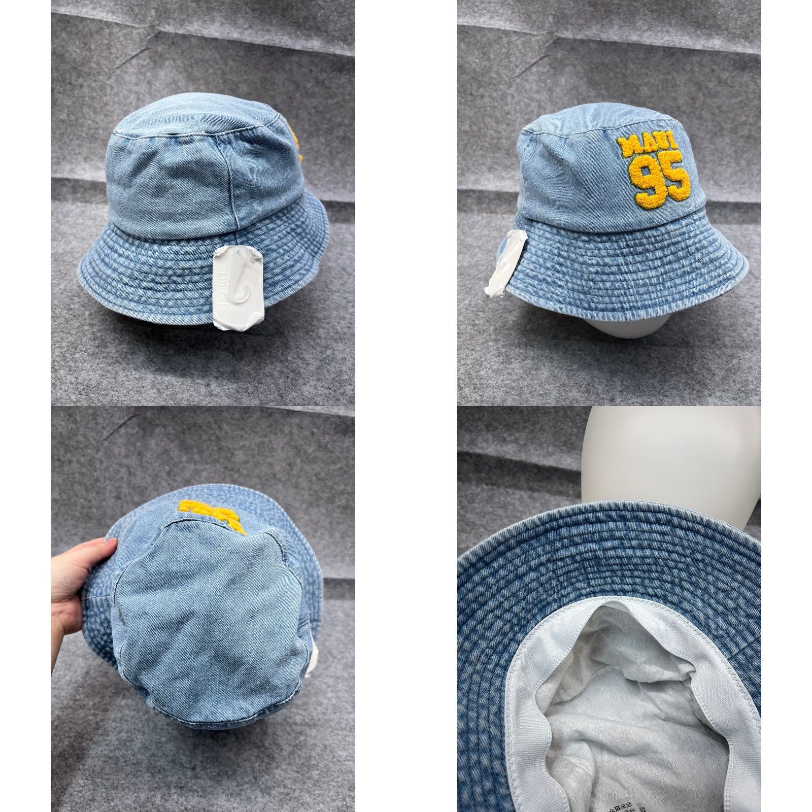 Forever 21 FOREVER 21 Bucket Hat Adult One Size Blue Denim Look Cotton Blend NEW Maui Forever 21 Bucket Hat Adult One Size Blue Denim Look # 95 Cotton Blend NEW Size ONE SIZE - 8 Thumbnail