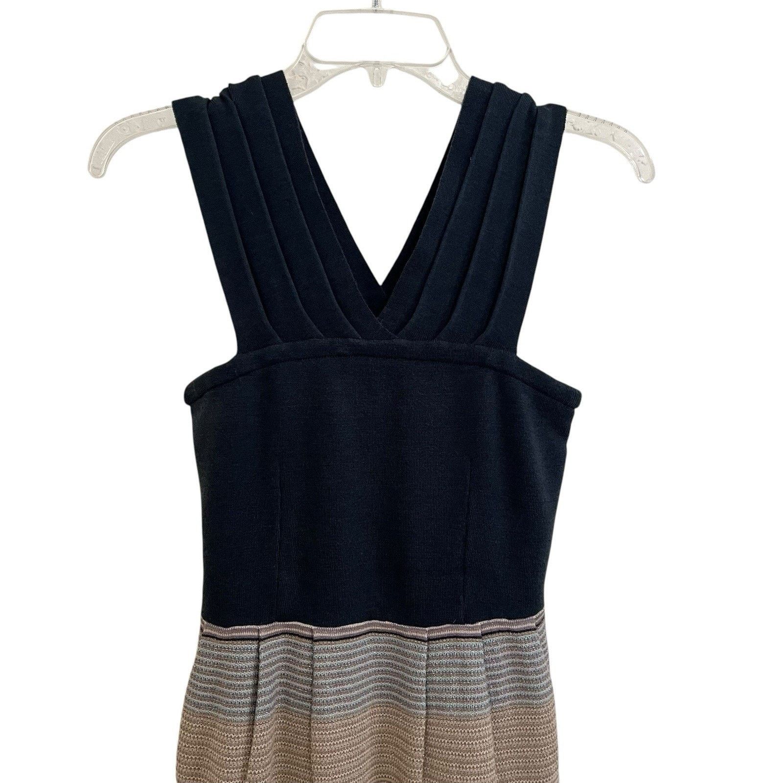 Anthropologie Knitted & Knotted | Halter Wool Blend Metallic Sweater Dress Size XS / US 0-2 / IT 36-38 - 2 Thumbnail