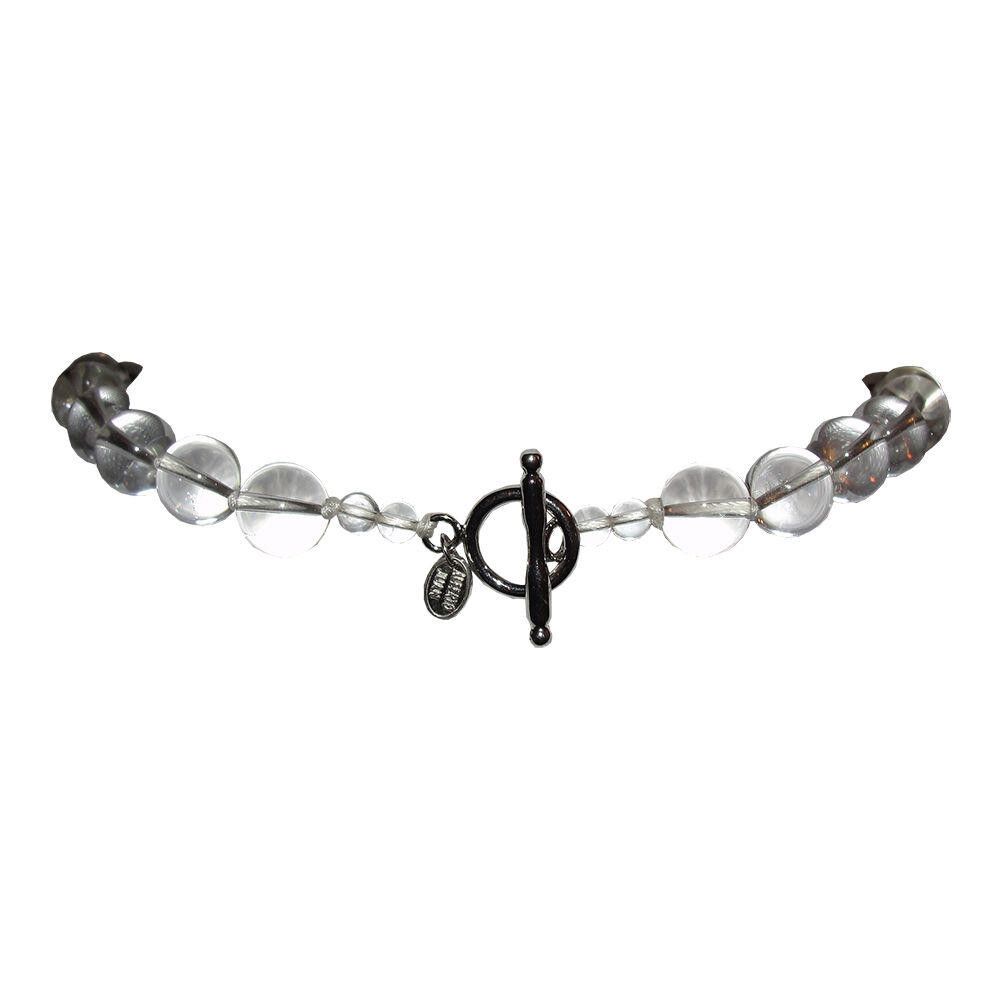 Designer Small Pools of Light Rock Crystal Quartz Bead Necklace Size ONE SIZE - 4 Thumbnail