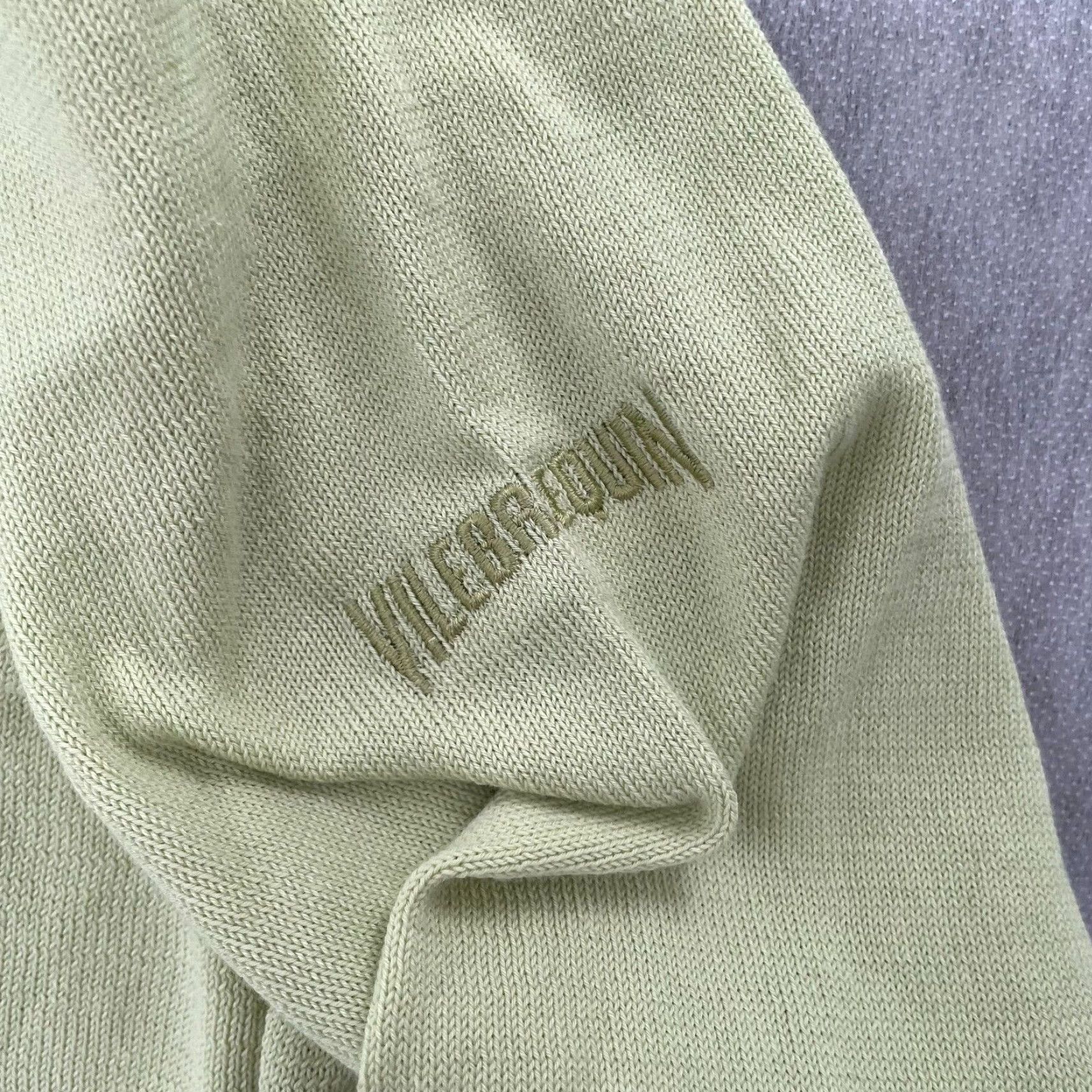 Vilebrequin VILEBREQUIN Sweater Men Large Green V-Neck Pullover Cotton Long Sleeve Casual Outdoor 90s Logo Size US L / EU 52-54 / 3 - 4 Thumbnail