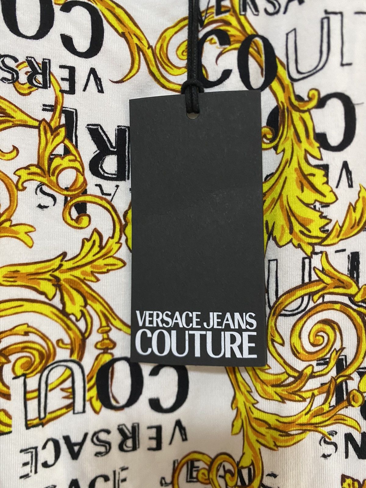 Versace Jeans Couture Versace Jeans Culture Logo Print Jersey T-Shirt, XS,, new. Size XS / US 0-2 / IT 36-38 - 4 Thumbnail
