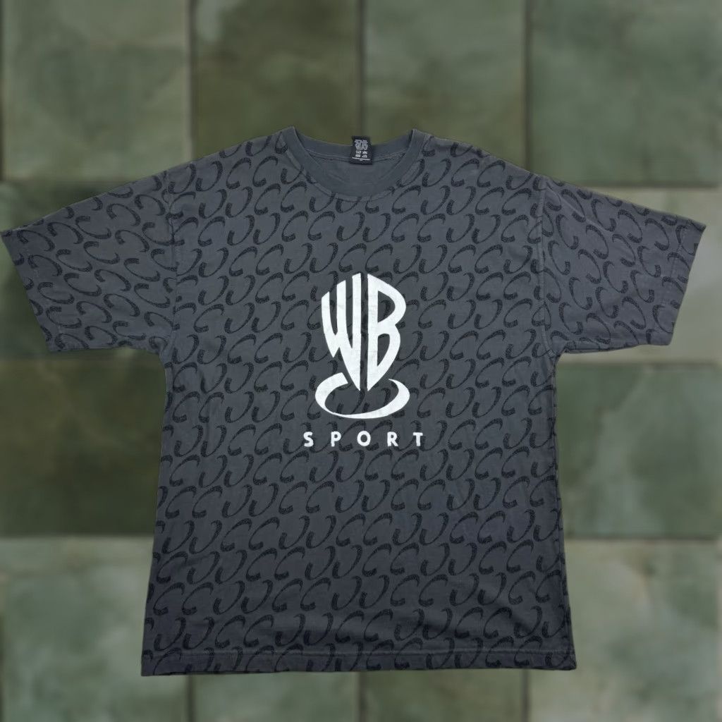Vintage VINTAGE Warner Bros. Sport T Shirt Adult Large Gray All Over Print Graphic Size US L / EU 52-54 / 3 - 1 Thumbnail