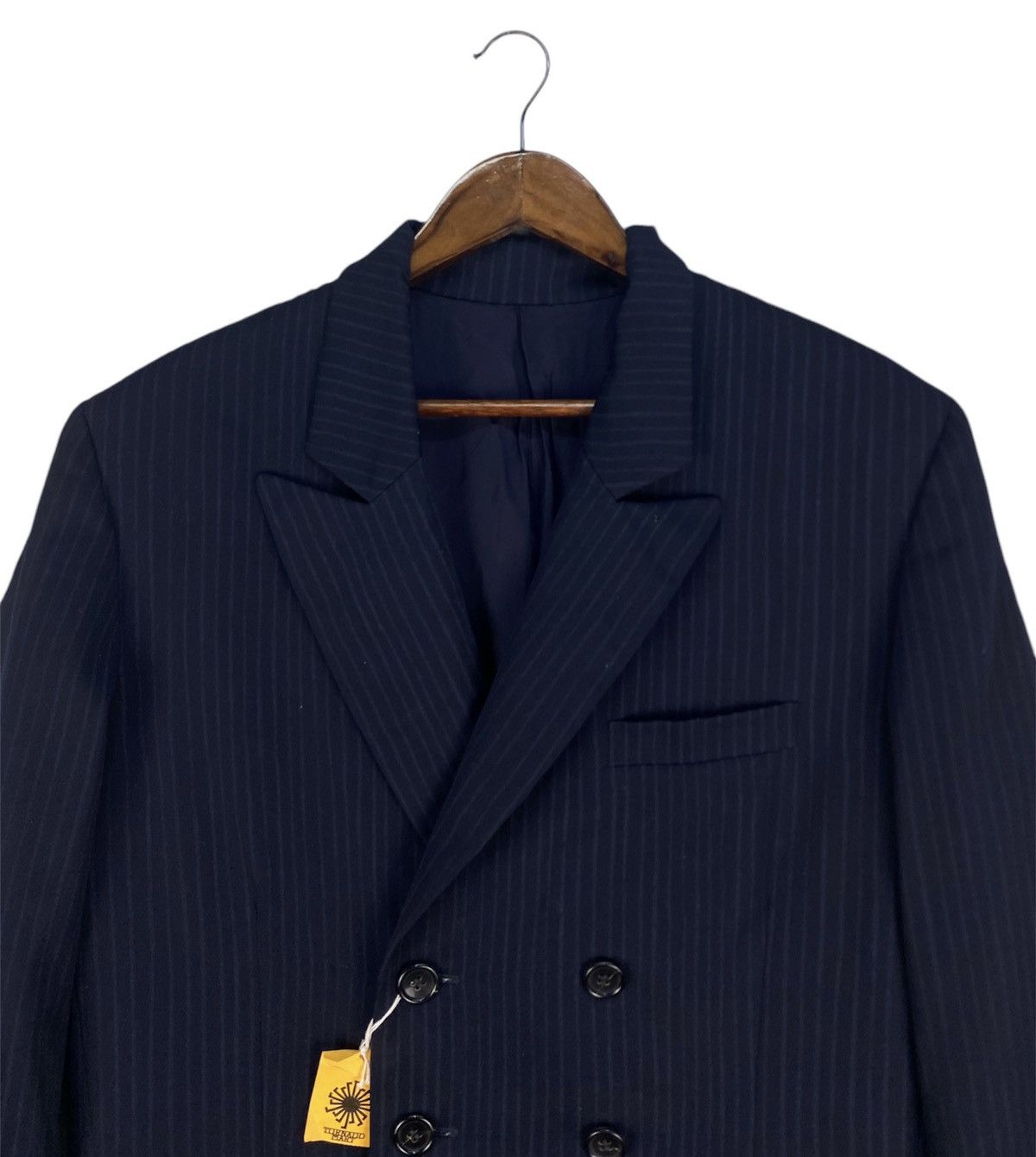 Tornado Mart Tornado Mart Stripe Doublebreast Blazer Size US L / EU 52-54 / 3 - 3 Thumbnail