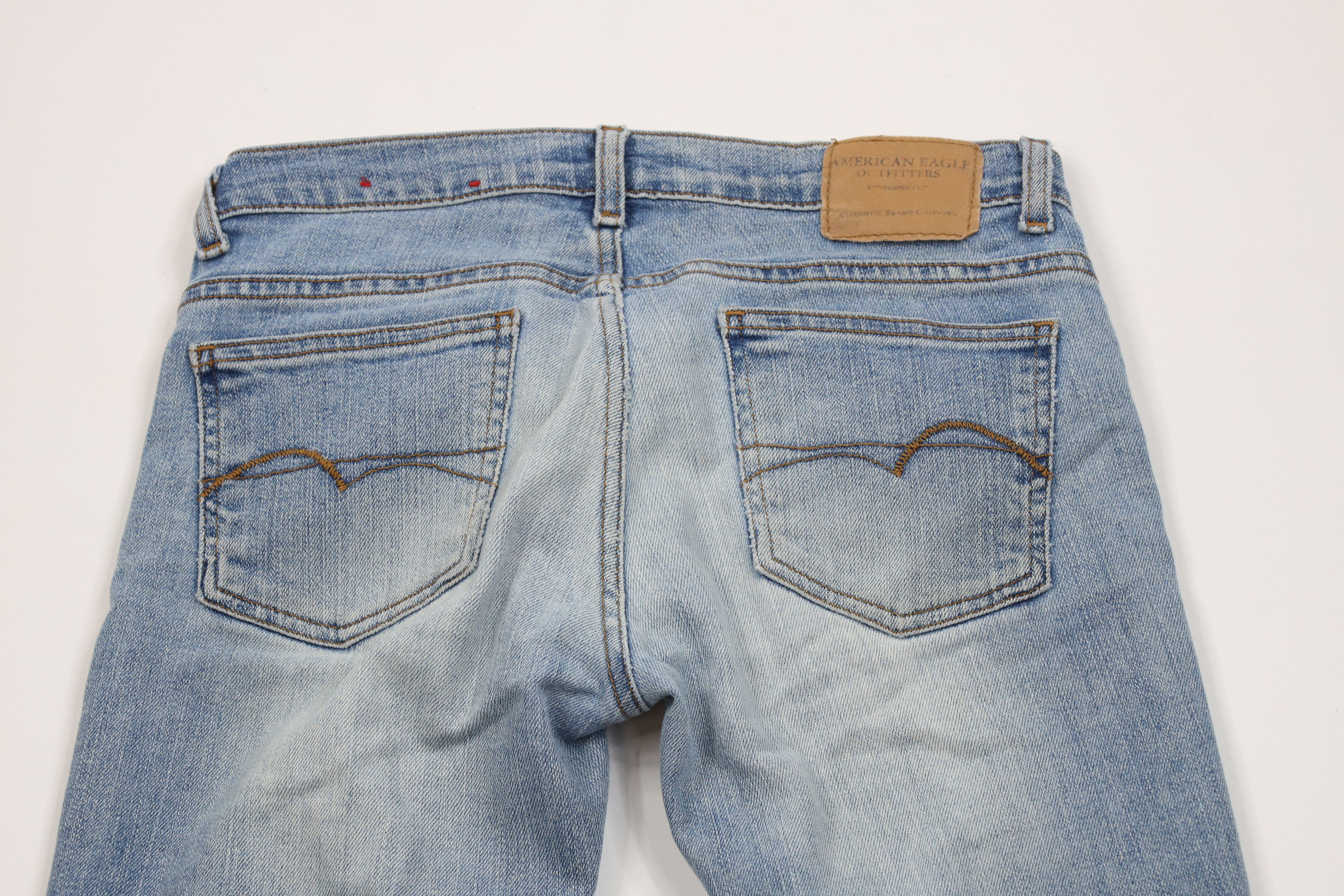 American Eagle Outfitters × Vintage Vintage 90s Y2K American Eagle Outfitters Flared Denim Jeans Size 27" / US 4 / IT 40 - 11 Thumbnail