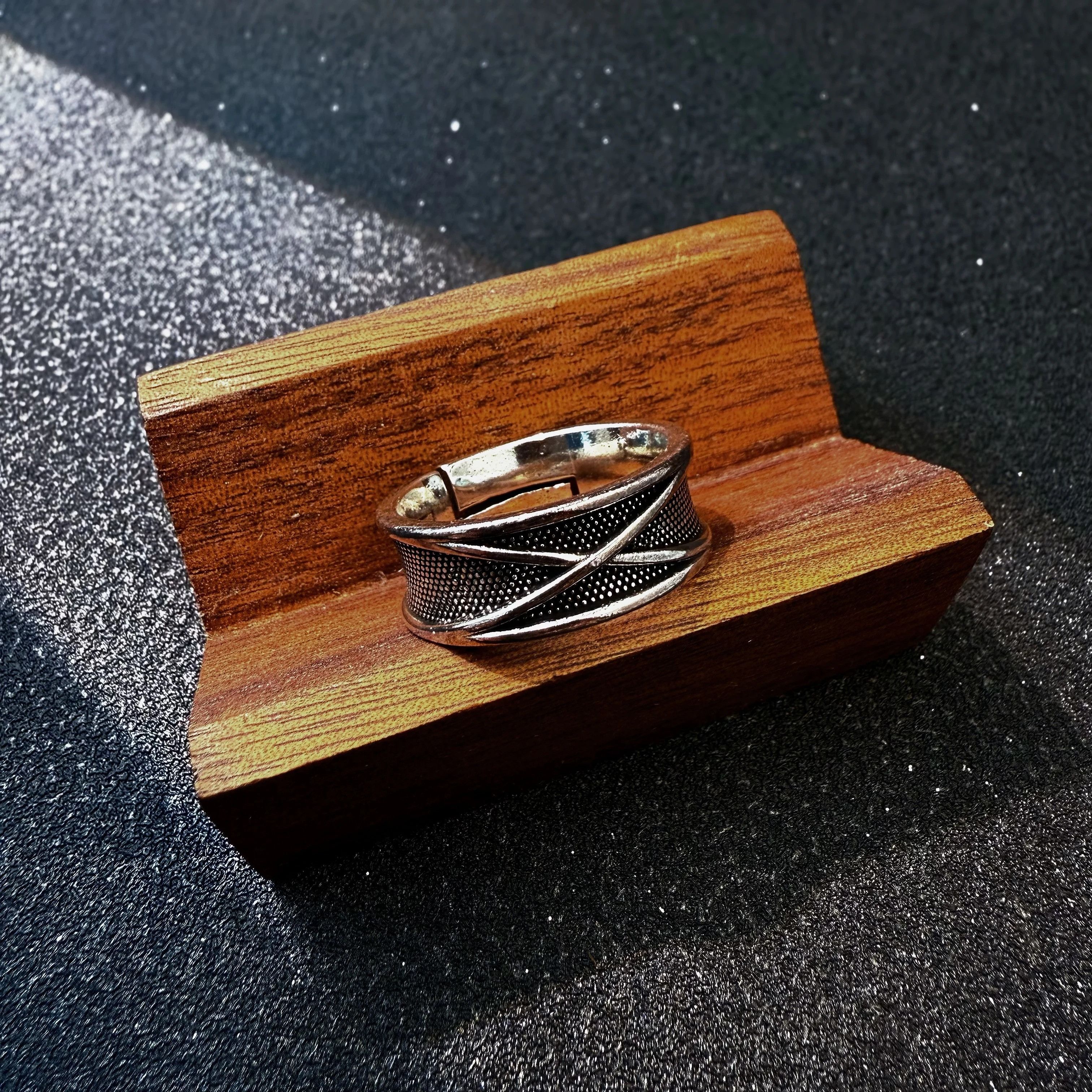 Other Retro Time Space Open Ring Size ONE SIZE - 7 Thumbnail