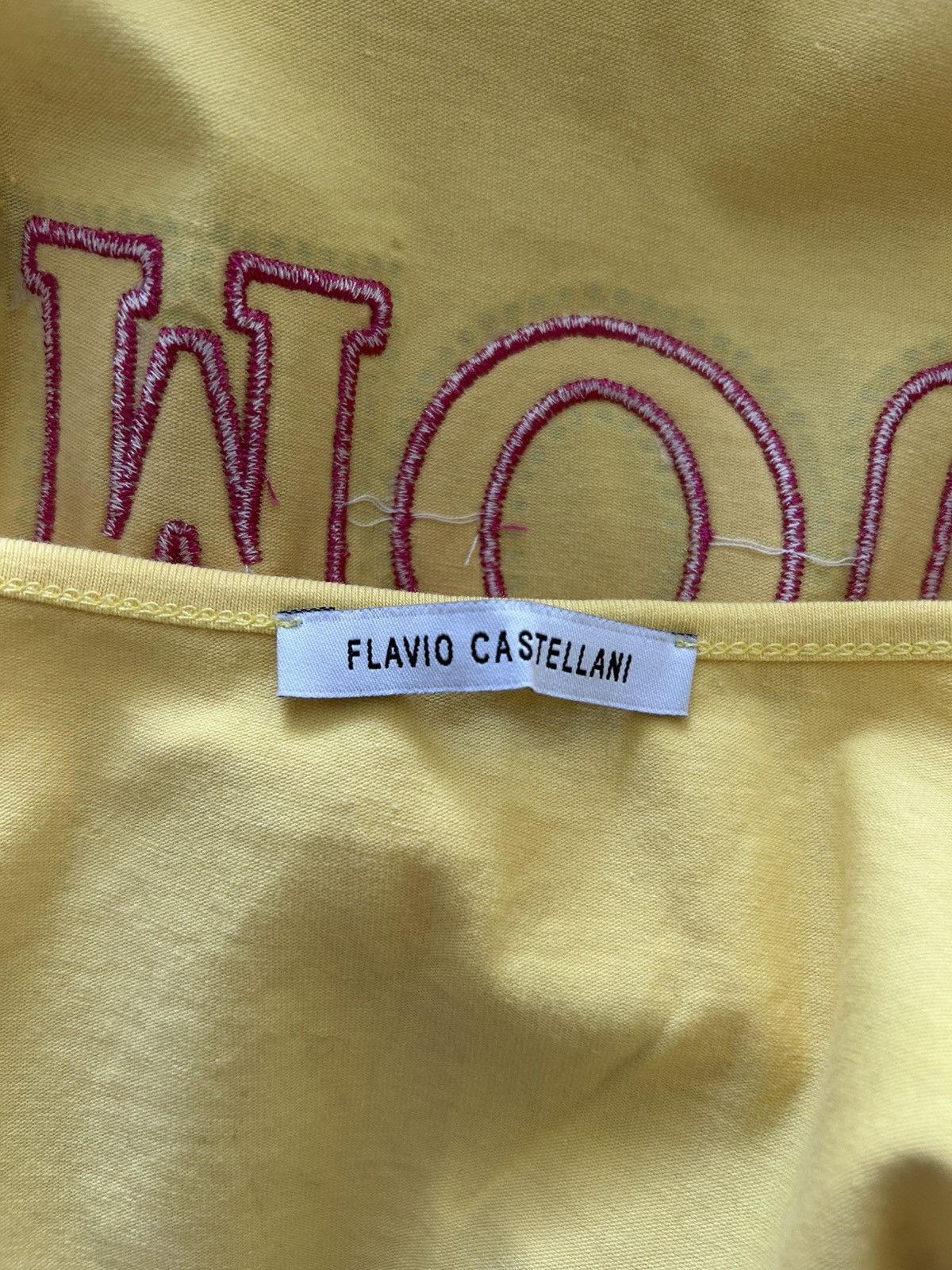 Other 00’s Yellow Rhine Stoned T-Shirt Size M / US 6-8 / IT 42-44 - 5 Thumbnail