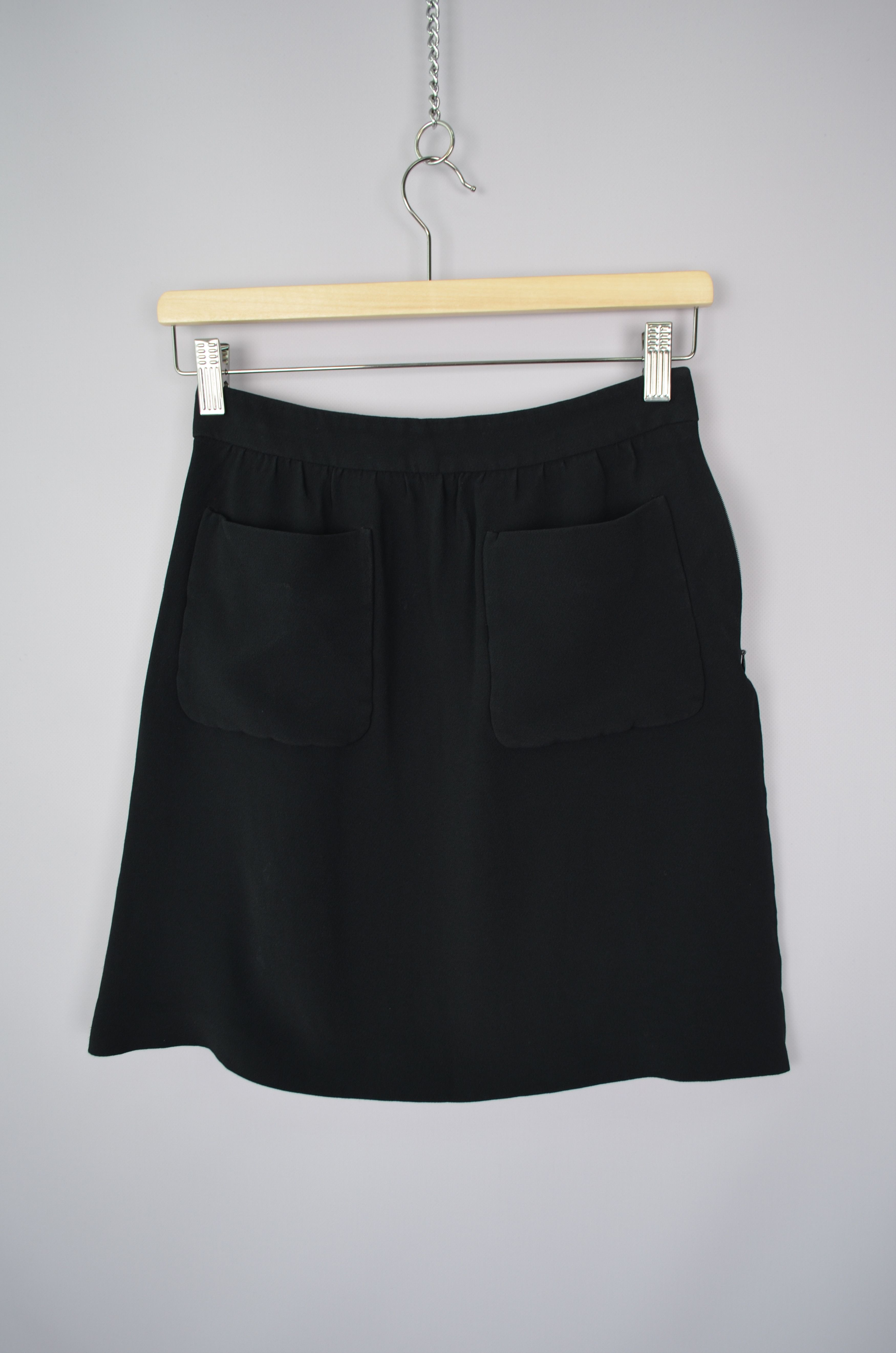 Miu Miu × Prada Miu Miu Prada Dark Navy Skirt Acetate Viscose Size IT40 Size 30" / US 8 / IT 44 - 10 Thumbnail