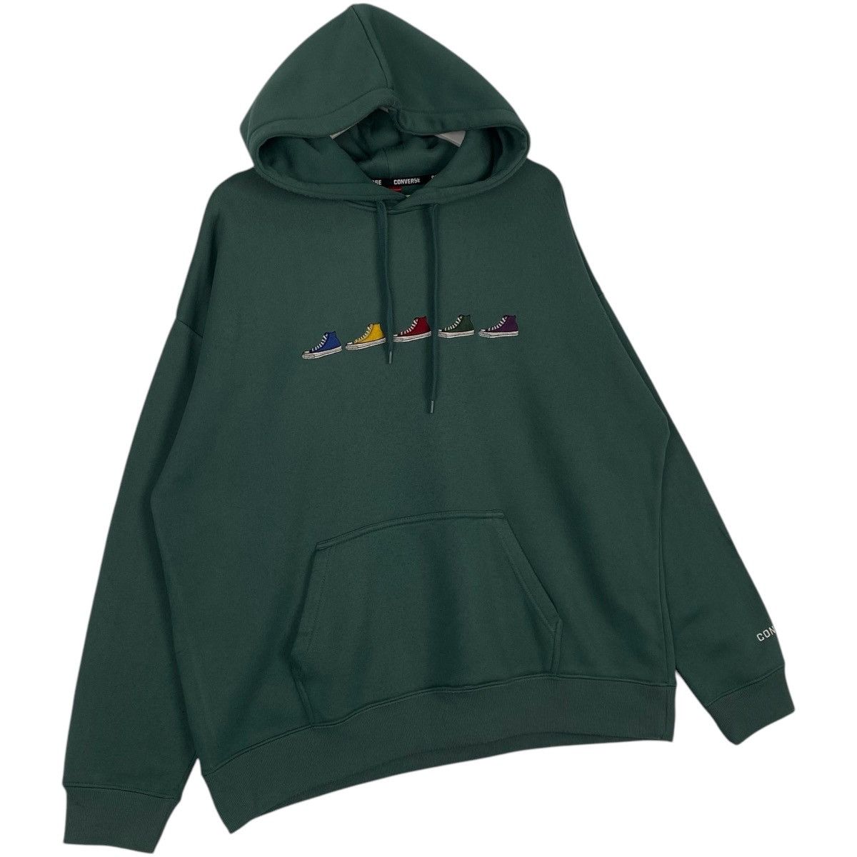 Converse Vintage Converse All Star Pullover Jumper Green Size L Size US L / EU 52-54 / 3 - 3 Thumbnail