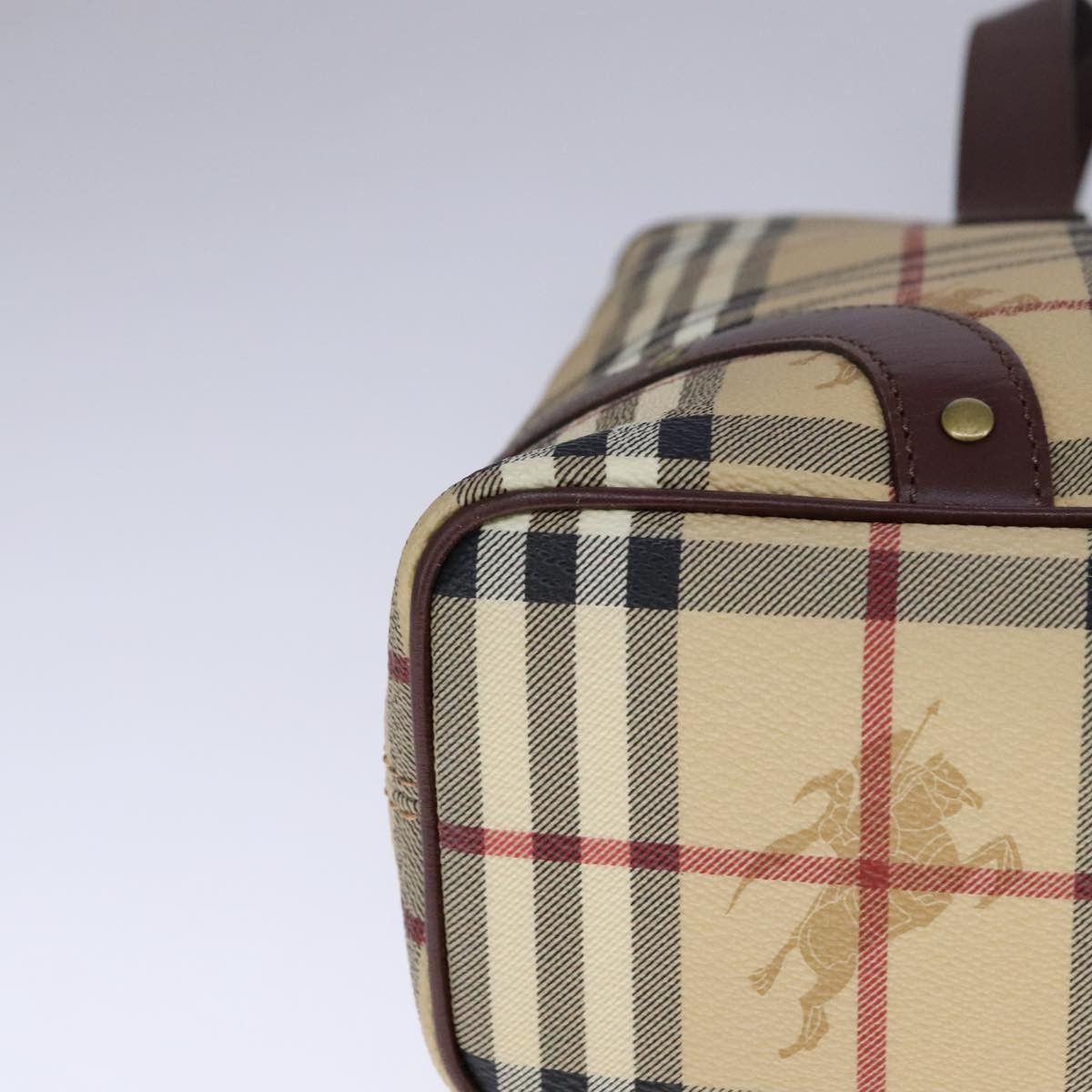 Burberry Burberry Nova Check Tote Bag Pvc Leather Beige Size ONE SIZE - 14 Thumbnail