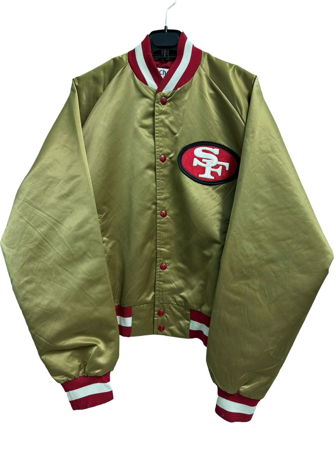 NFL Vintage NFL 49ERS Bomber Jacket Size US L / EU 52-54 / 3 - 3 Thumbnail
