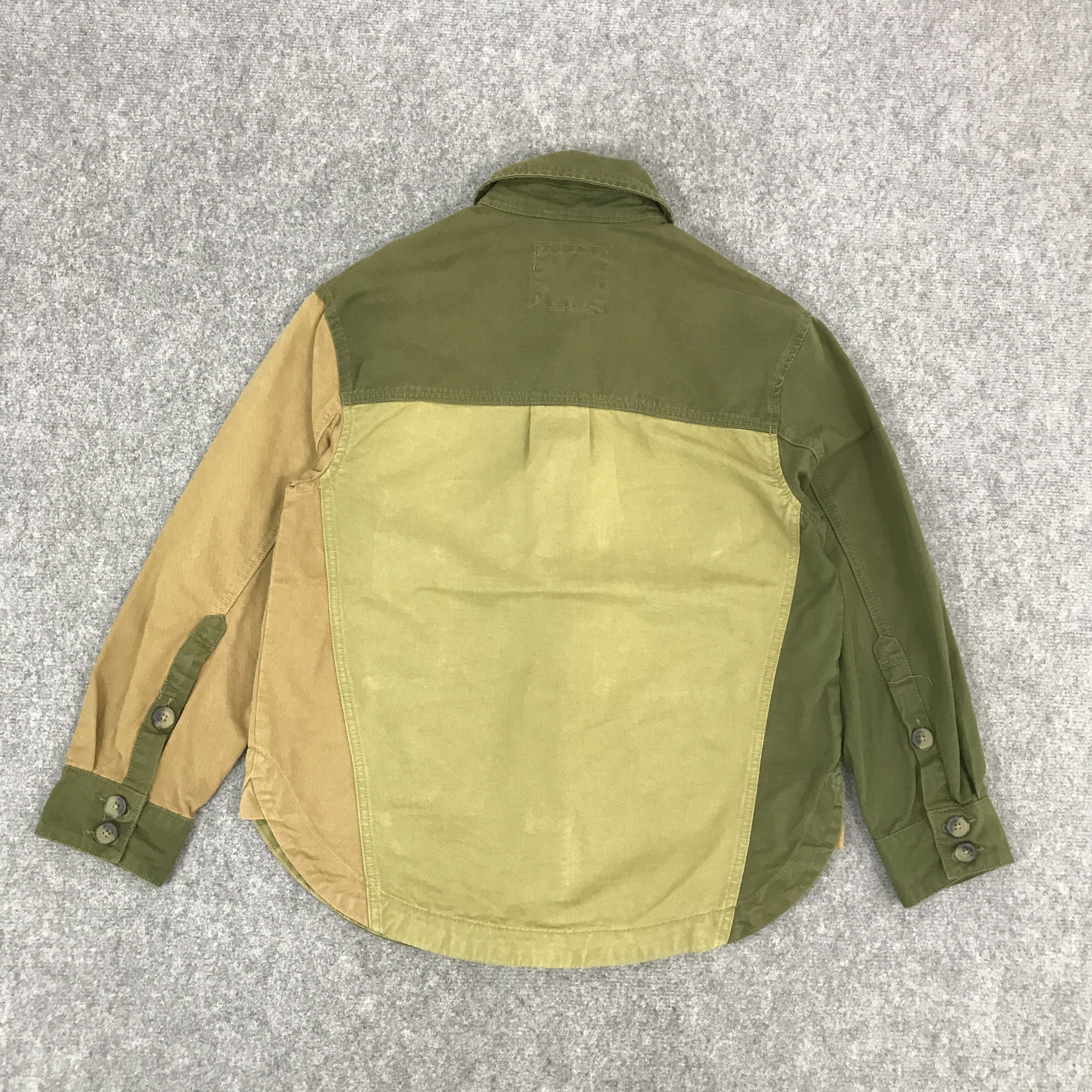 Bershka × Designer × Japanese Brand JAPAN BERSHKA PATCHWORK DESIGN BUTTON UP JACKET Size US M / EU 48-50 / 2 - 2 Thumbnail
