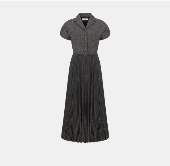 o1w1db11124 Virgin Wool Dress in Black