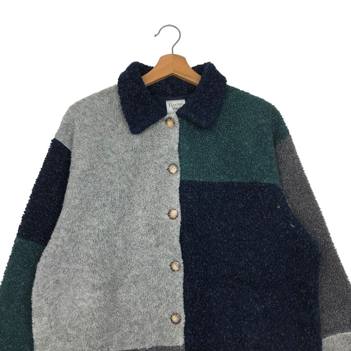 Japanese Brand 🔥VINTAGE BUTTON CHORE FLEECE JACKET BAXTER WELLS KAPITAL Size US M / EU 48-50 / 2 - 5 Thumbnail