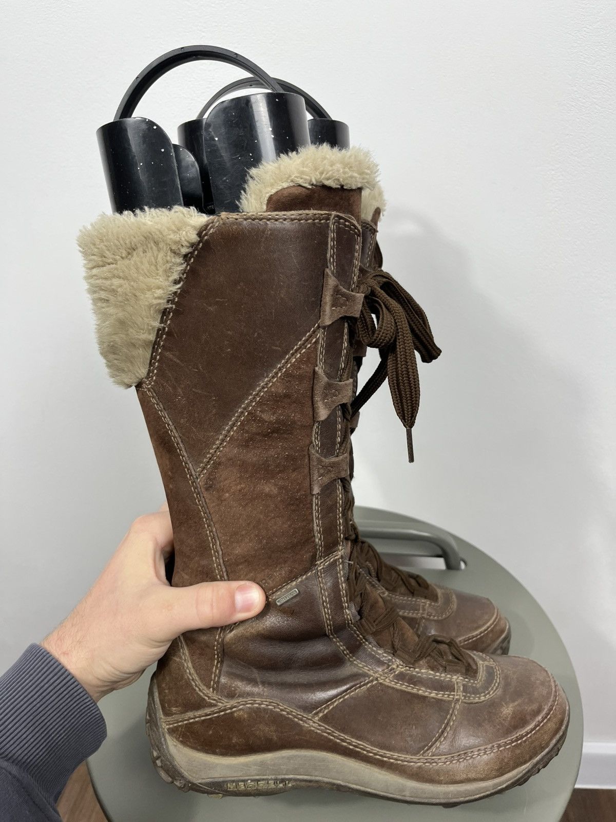 Merrell Merrell Tall Lace Up Waterproof Leather Boots US 8 EU 38.5 Size US 8 / IT 38 - 13 Thumbnail