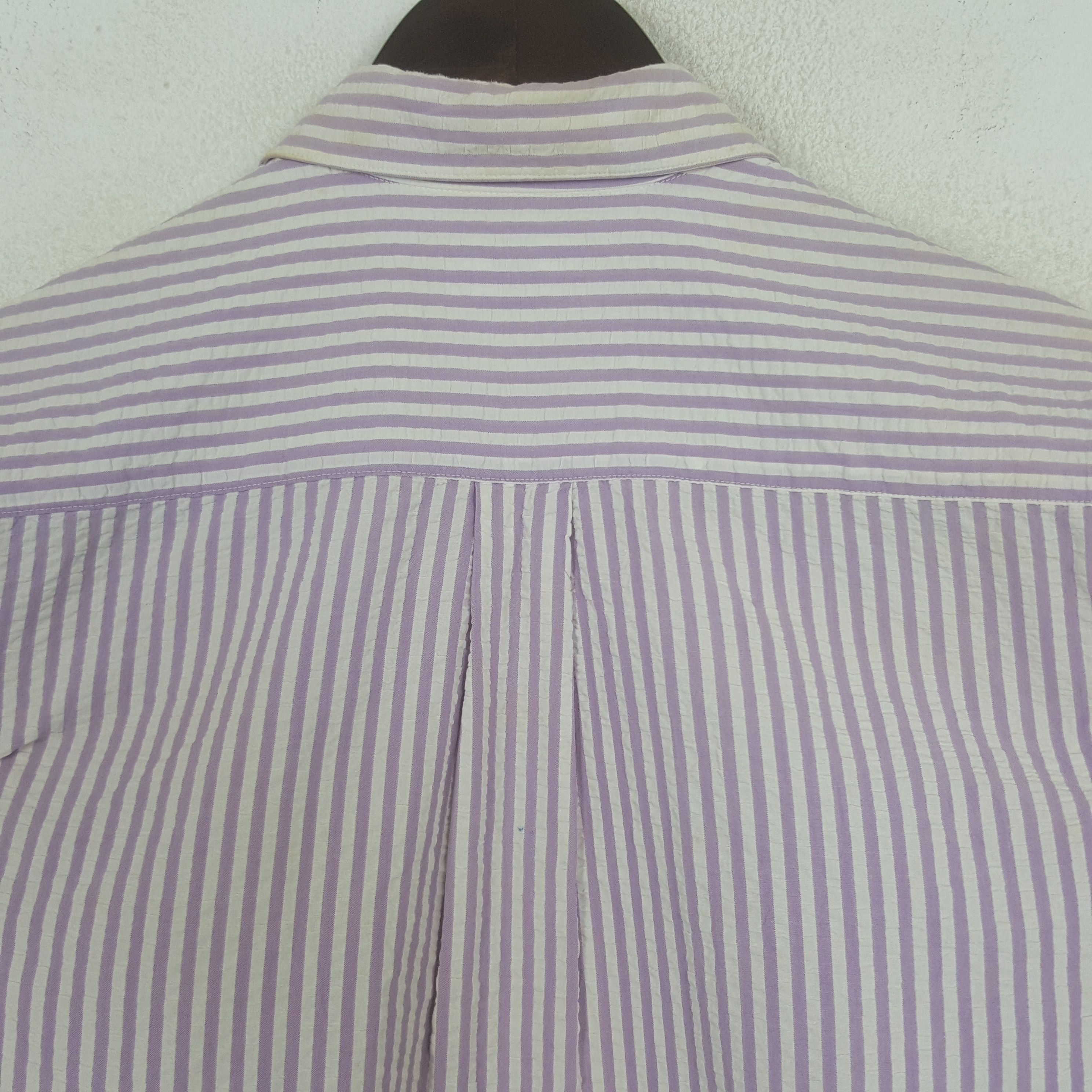 Issey Miyake × Japanese Brand × Vintage Vintage Issey Miyake Striped Button Up Shirt Size US S / EU 44-46 / 1 - 3 Thumbnail