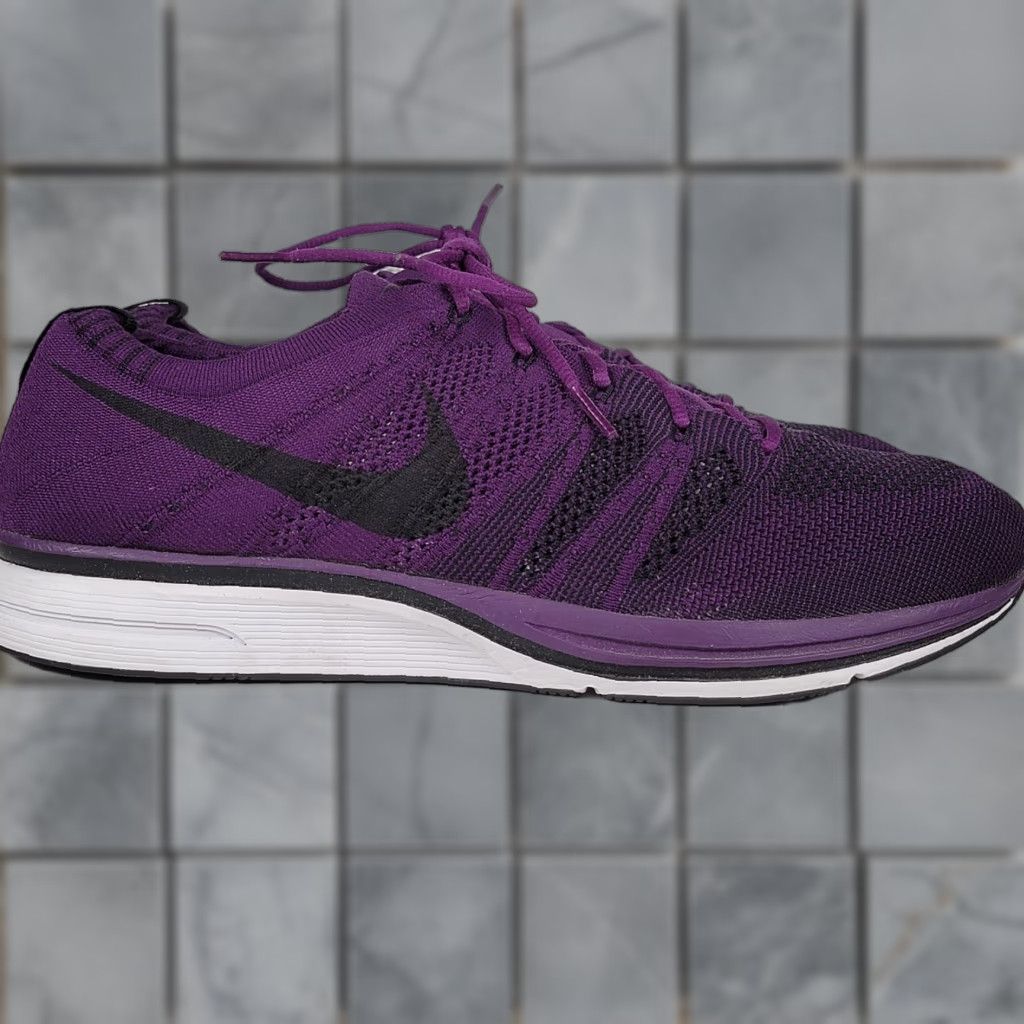 Nike Nike Flyknit Trainer Men Nike Flyknit Racer Trainer Night Purple AH8396-500 Size 12 Mens Rare Purple Running Shoes Size ONE SIZE - 1 Thumbnail